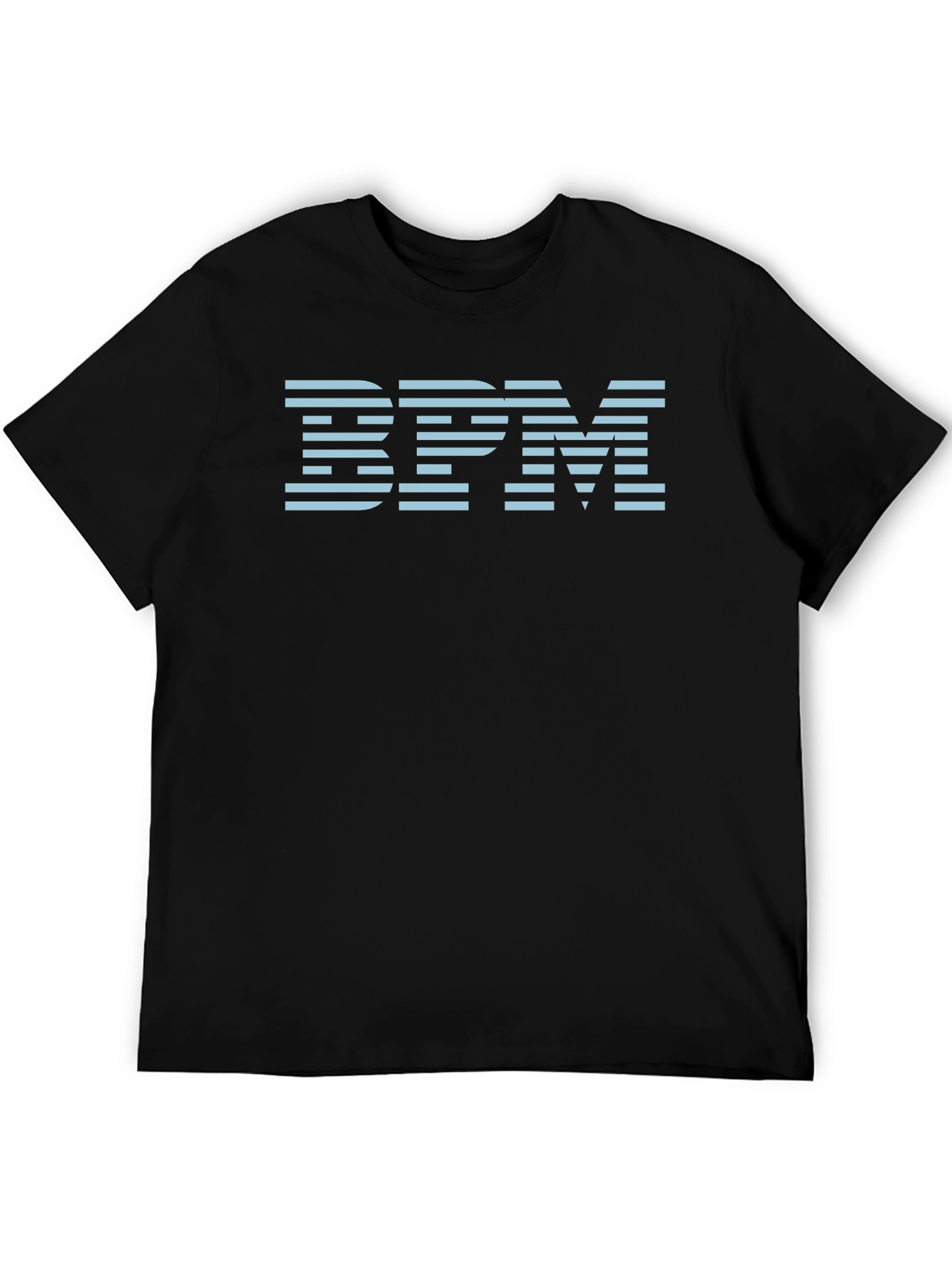 BPM Striped Graphic Tee - Cool Black T-Shirt