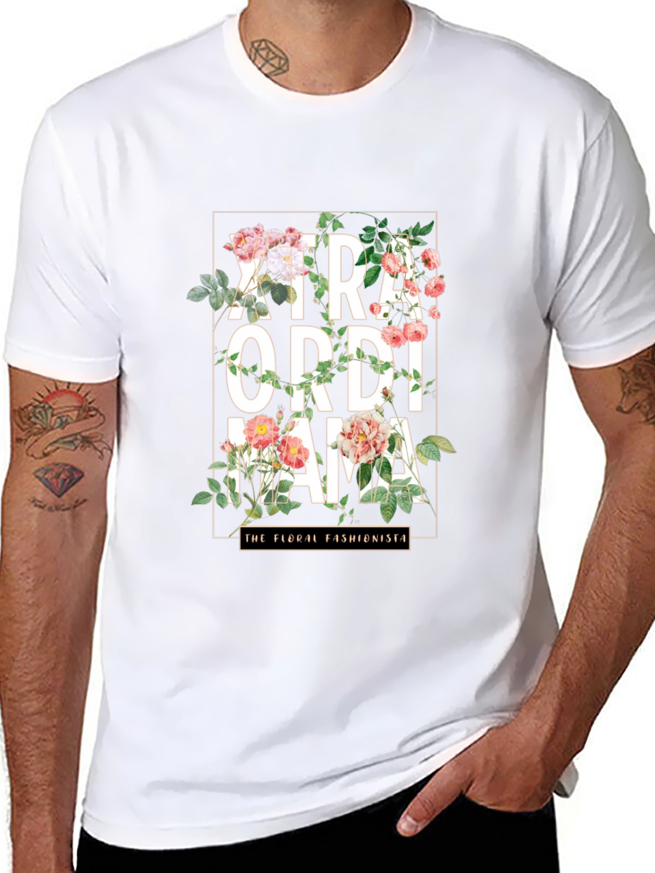 Floral Extraordinaire Mama Graphic T-Shirt