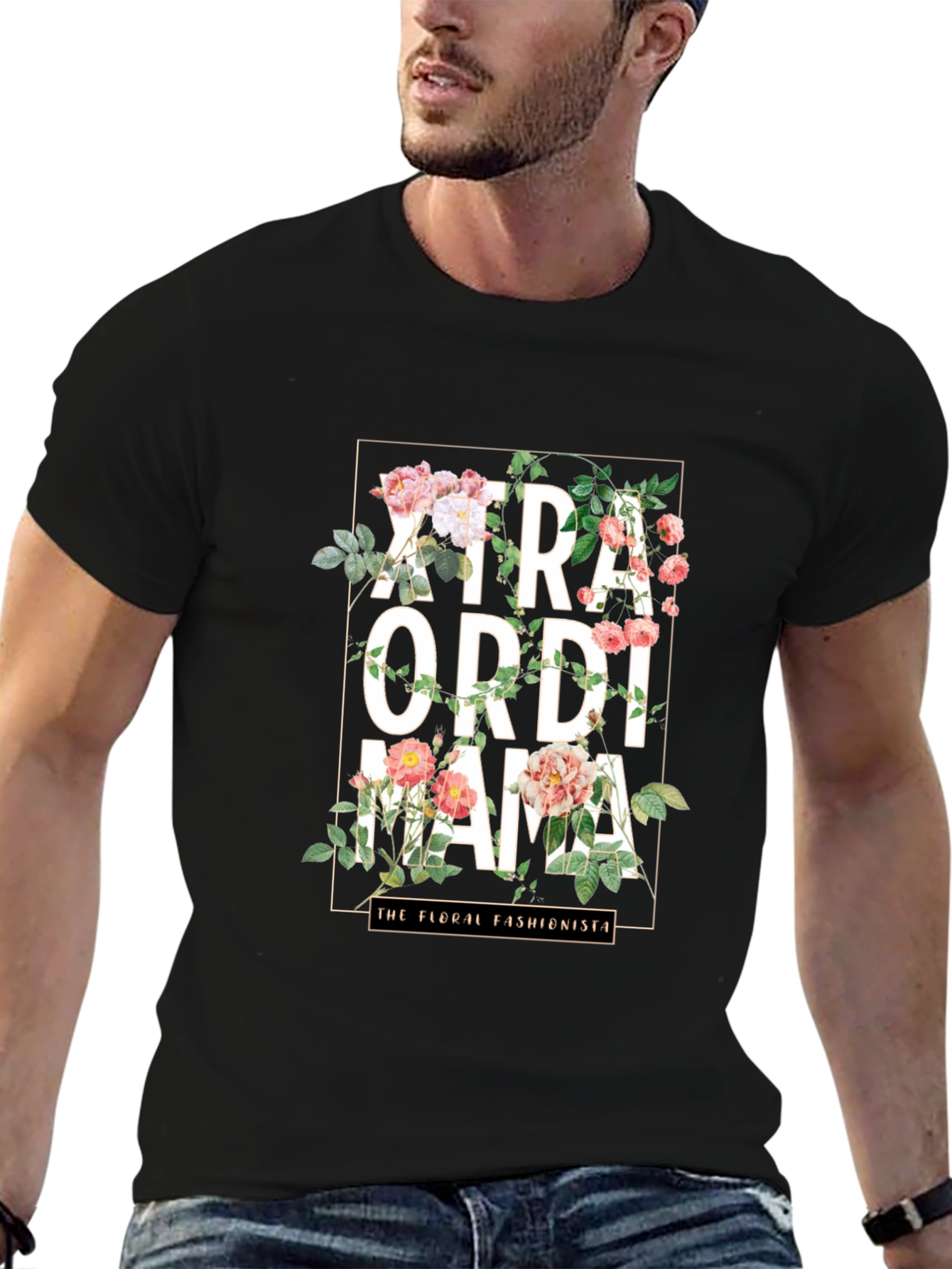 Floral Extraordinaire Mama Graphic T-Shirt