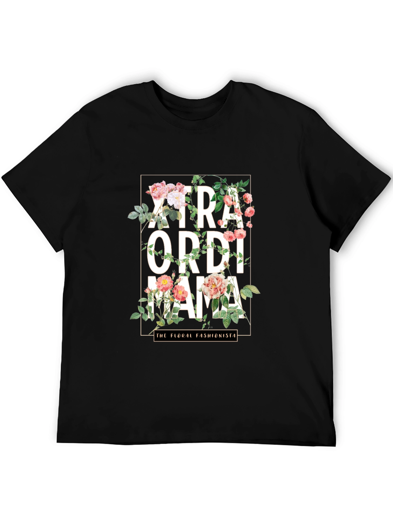 Floral Extraordinaire Mama Graphic T-Shirt