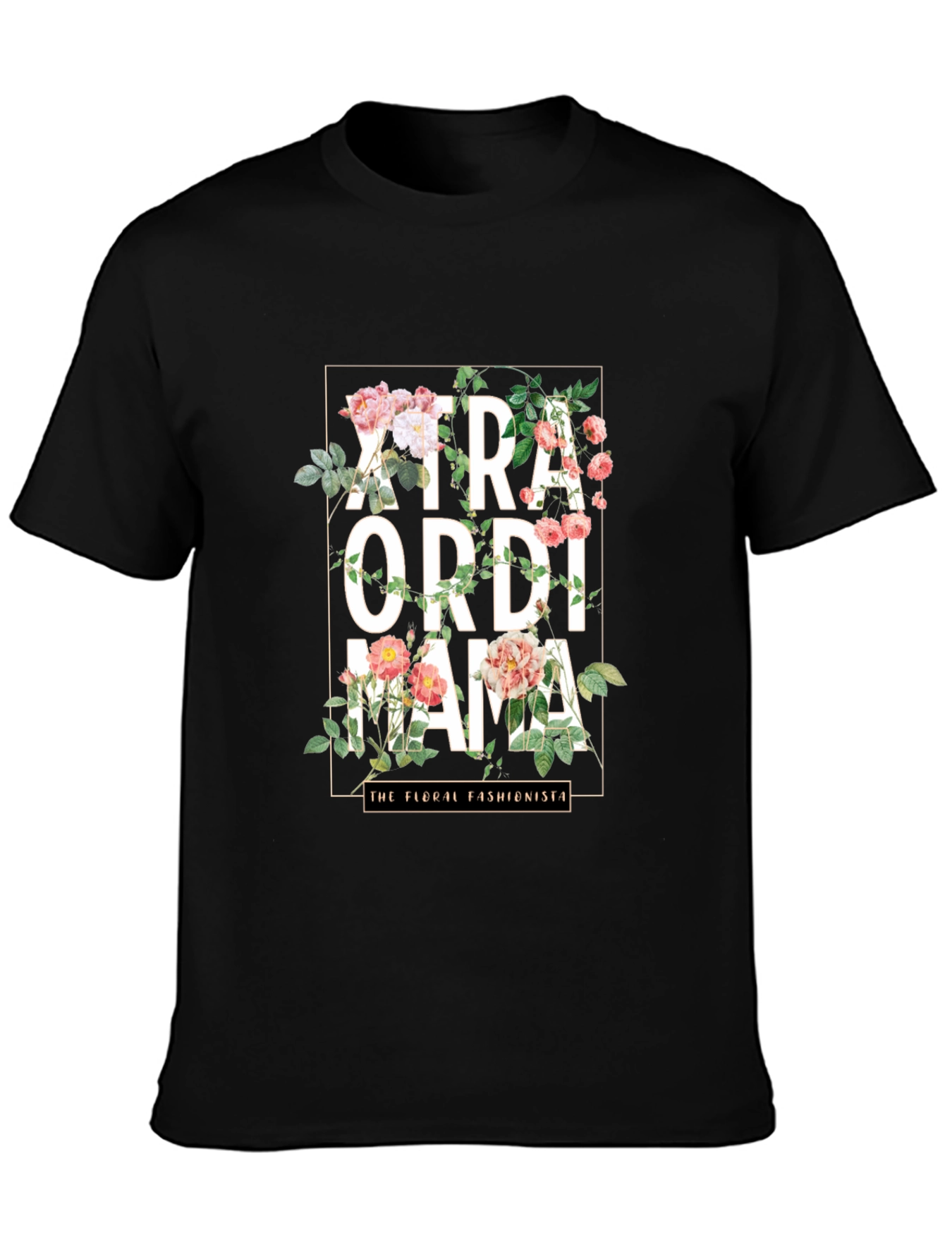 Floral Extraordinaire Mama Graphic T-Shirt