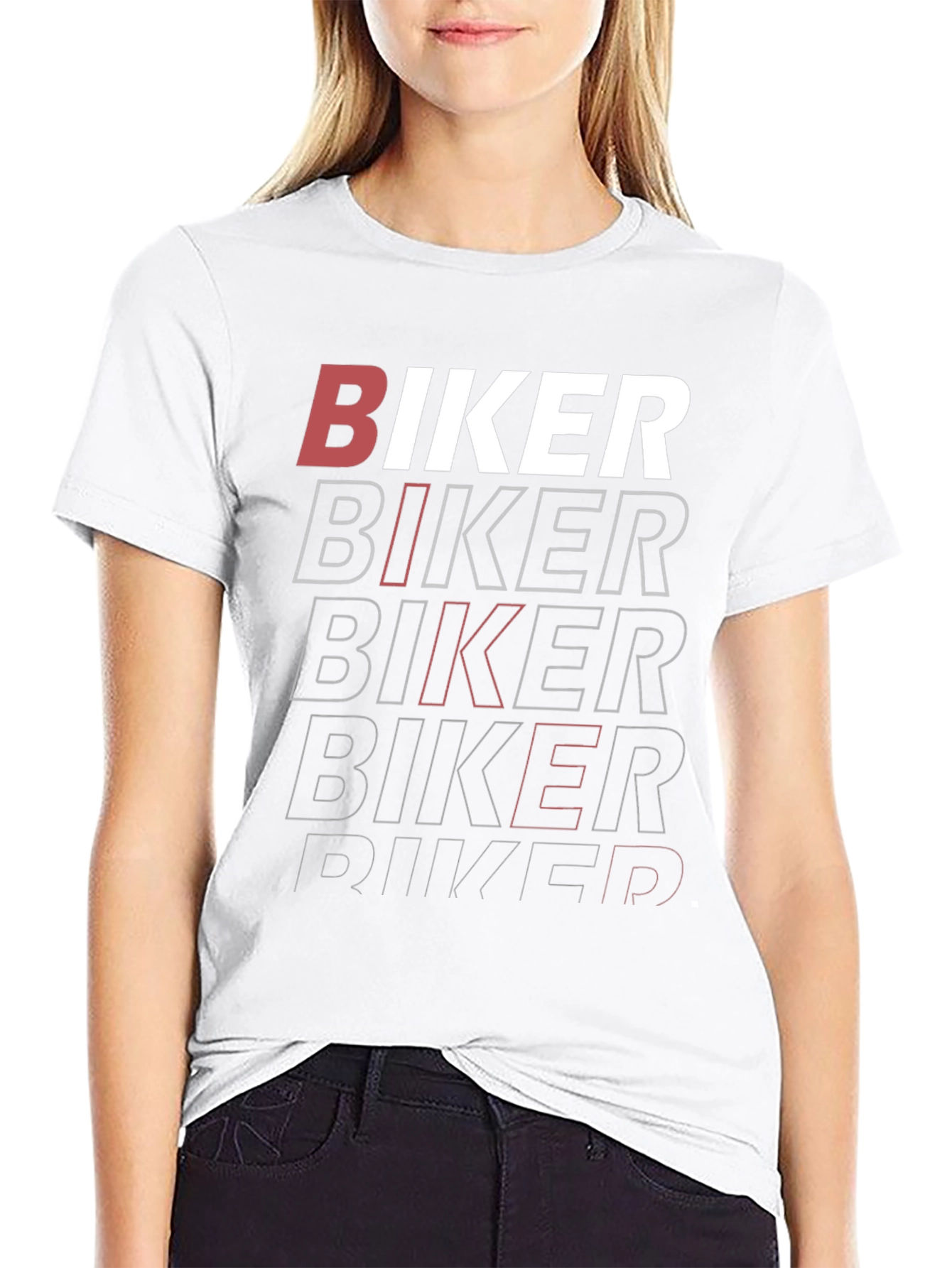 Biker Graphic Tee - Cool Rider Design