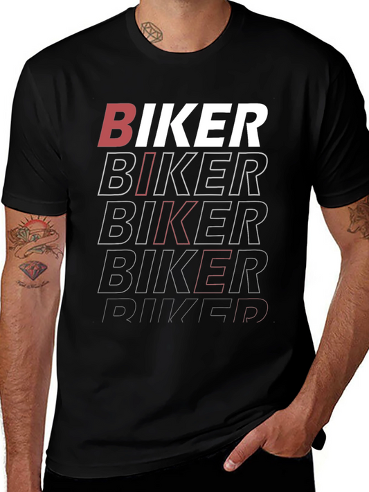 Biker Graphic Tee - Cool Rider Design