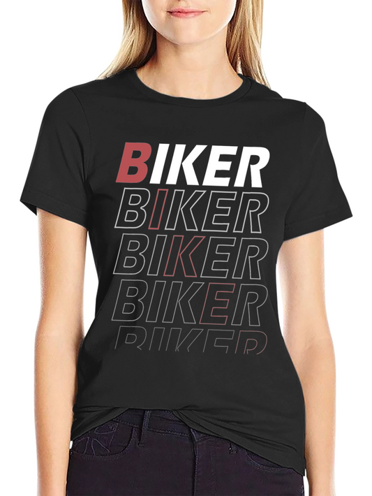 Biker Graphic Tee - Cool Rider Design