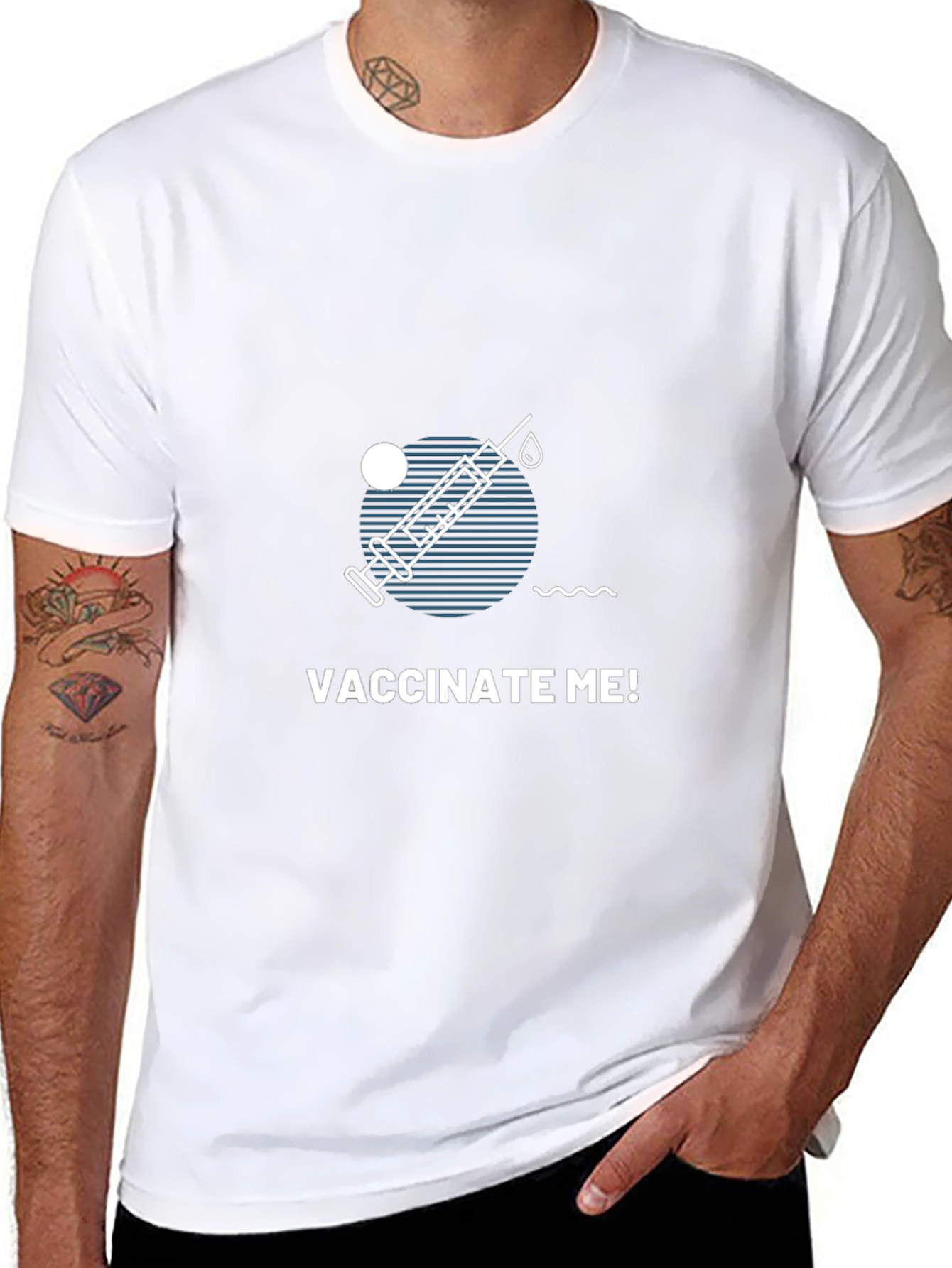 Vaccinate Me! Graphic Tee - Stylish Protection