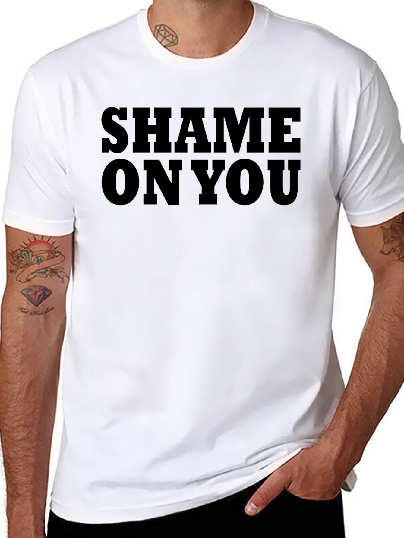 Shame On You Graphic Tee - Bold Statement T-Shirt