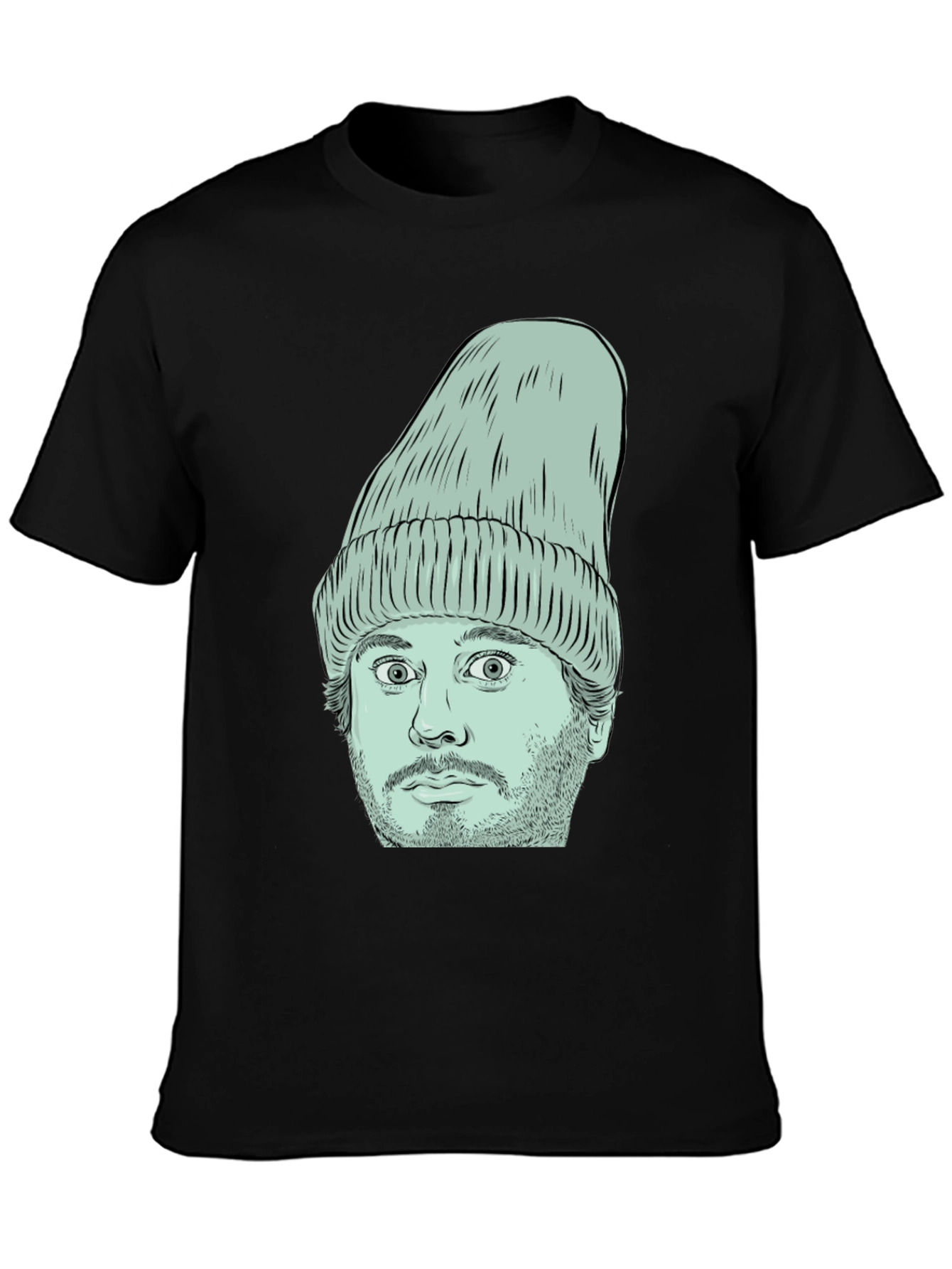 Beanie Face Graphic T-Shirt - Unique Style