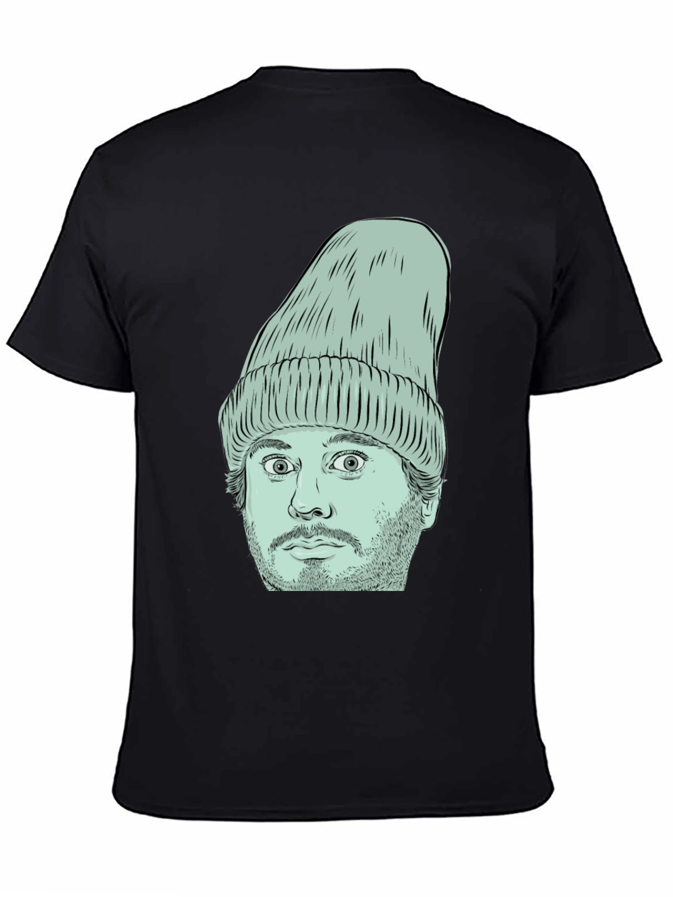 Beanie Face Graphic T-Shirt - Unique Style