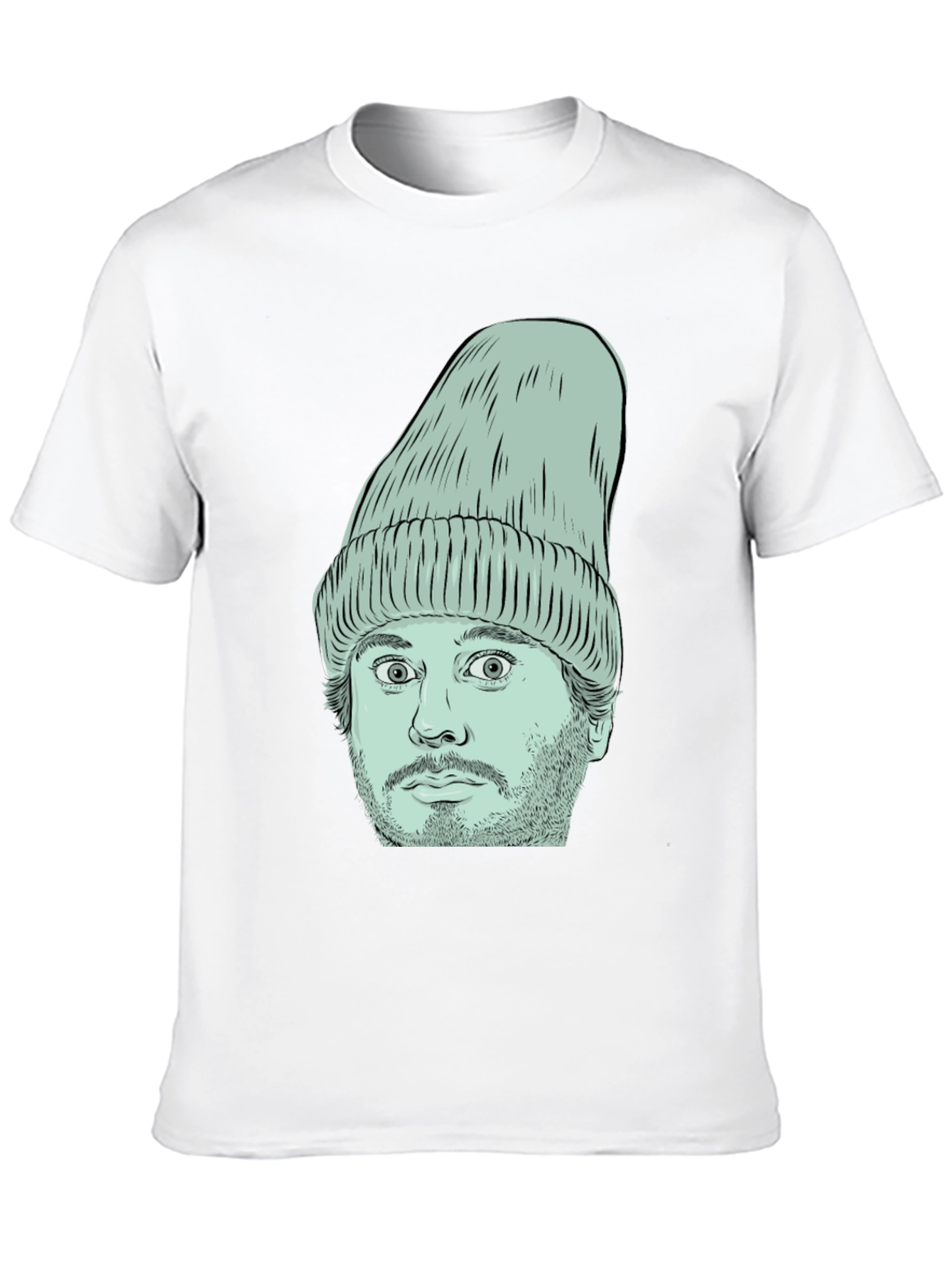 Beanie Face Graphic T-Shirt - Unique Style