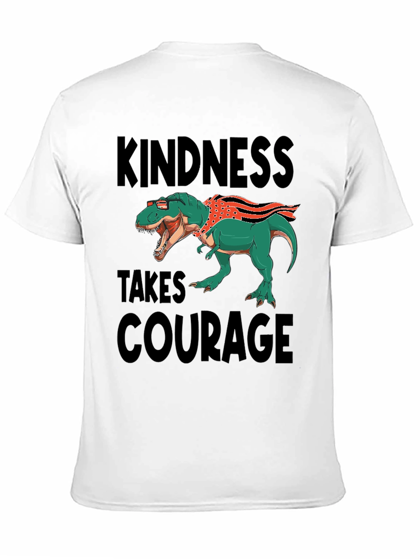 Kindness Takes Courage T-Rex Graphic Tee