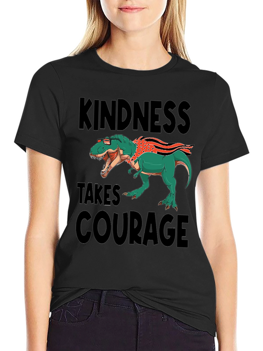Kindness Takes Courage T-Rex Graphic Tee