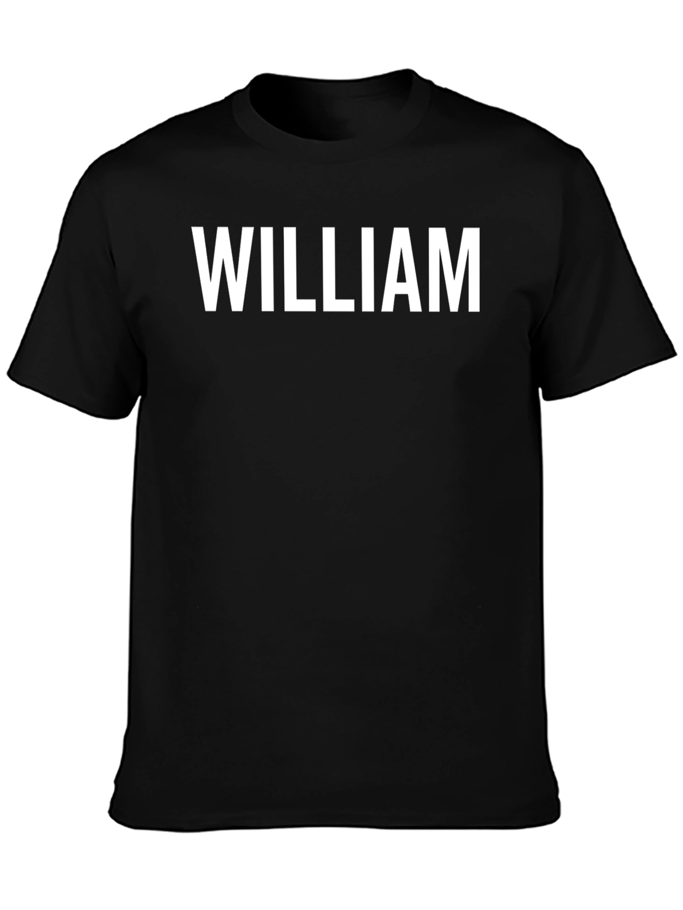 William Black T-Shirt - Personalized Name Tee