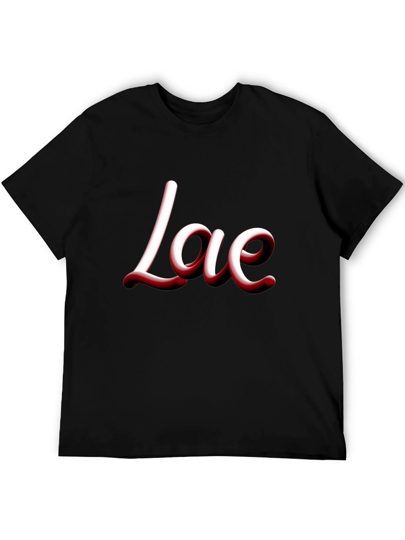 Love Graphic Print T-Shirt - Casual Wear