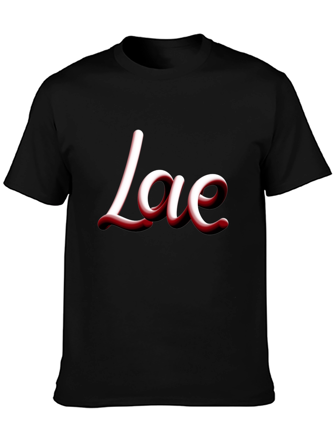 Love Graphic Print T-Shirt - Casual Wear