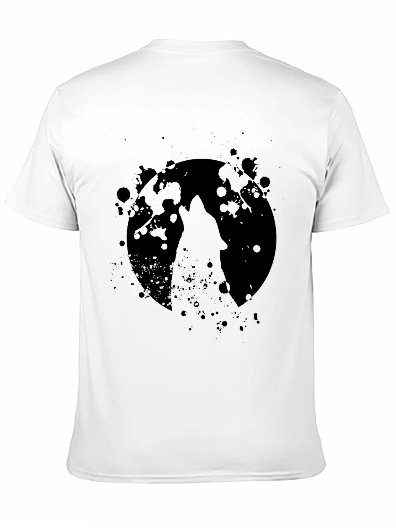 Wolf Moon Black T-Shirt - Graphic Tee