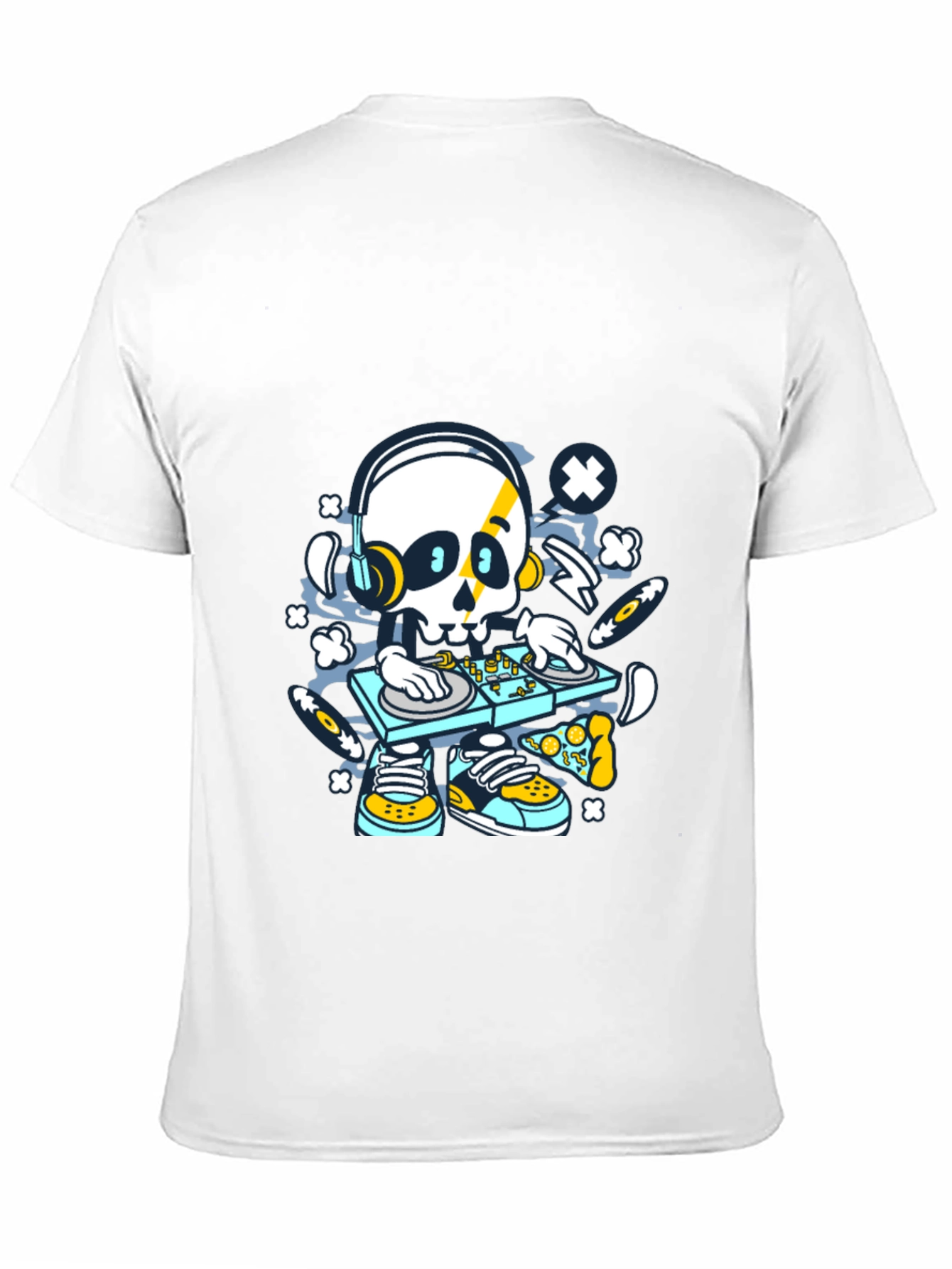 Skull DJ Graphic Black T-Shirt