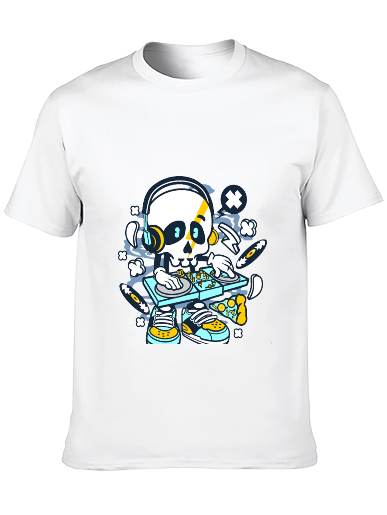 Skull DJ Graphic Black T-Shirt