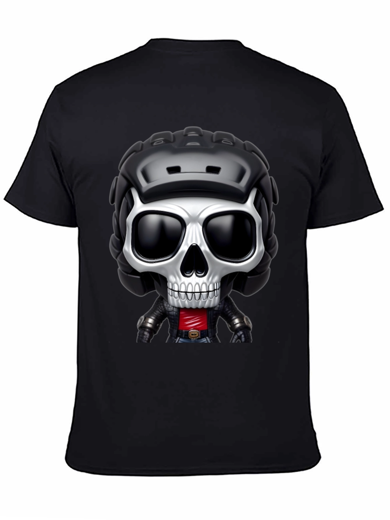 Skull Rider Graphic Tee - Black