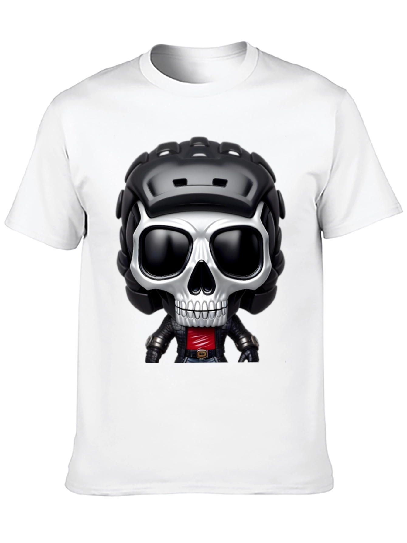 Skull Rider Graphic Tee - Black
