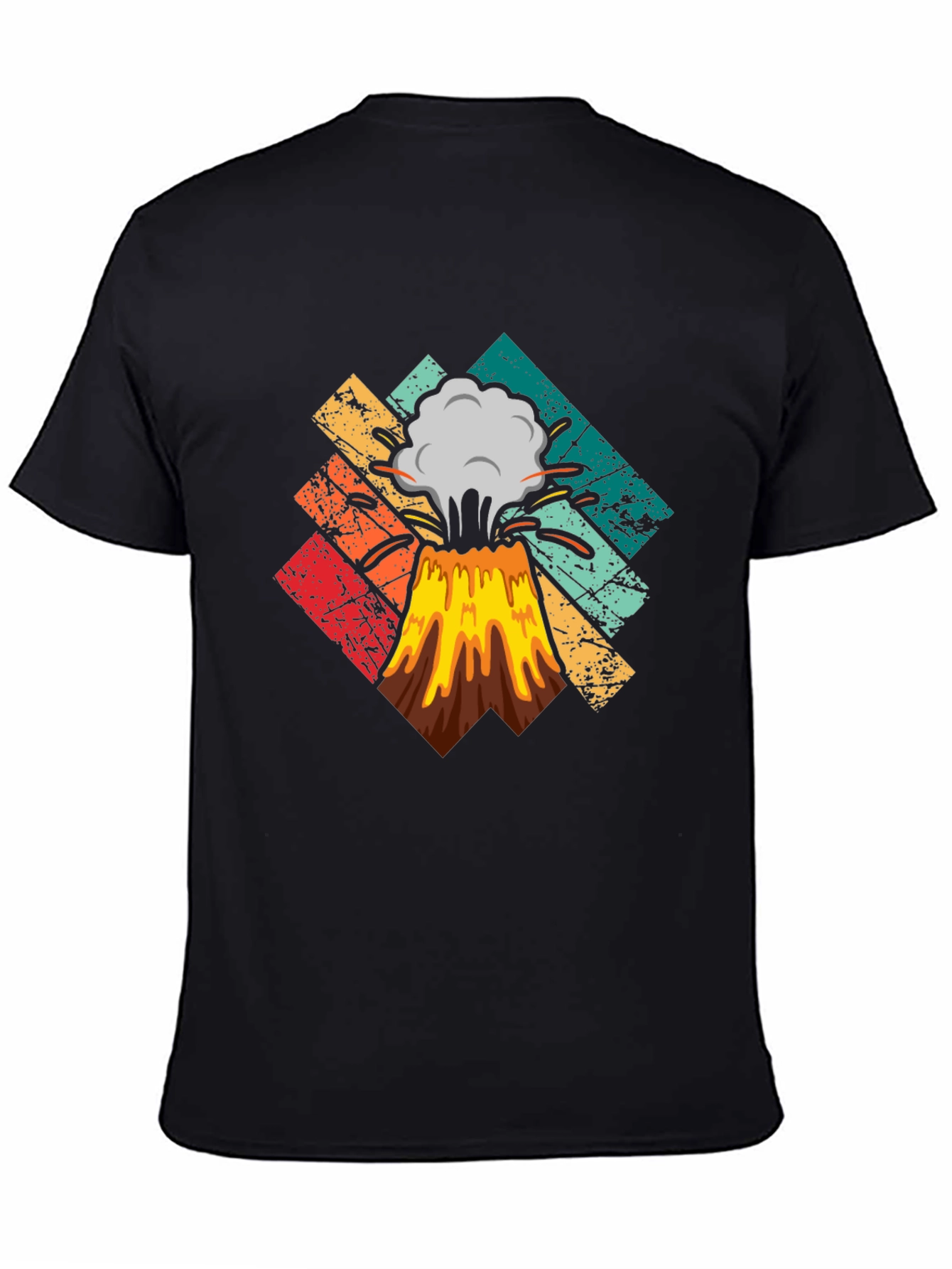 Retro Volcano Eruption Graphic Tee