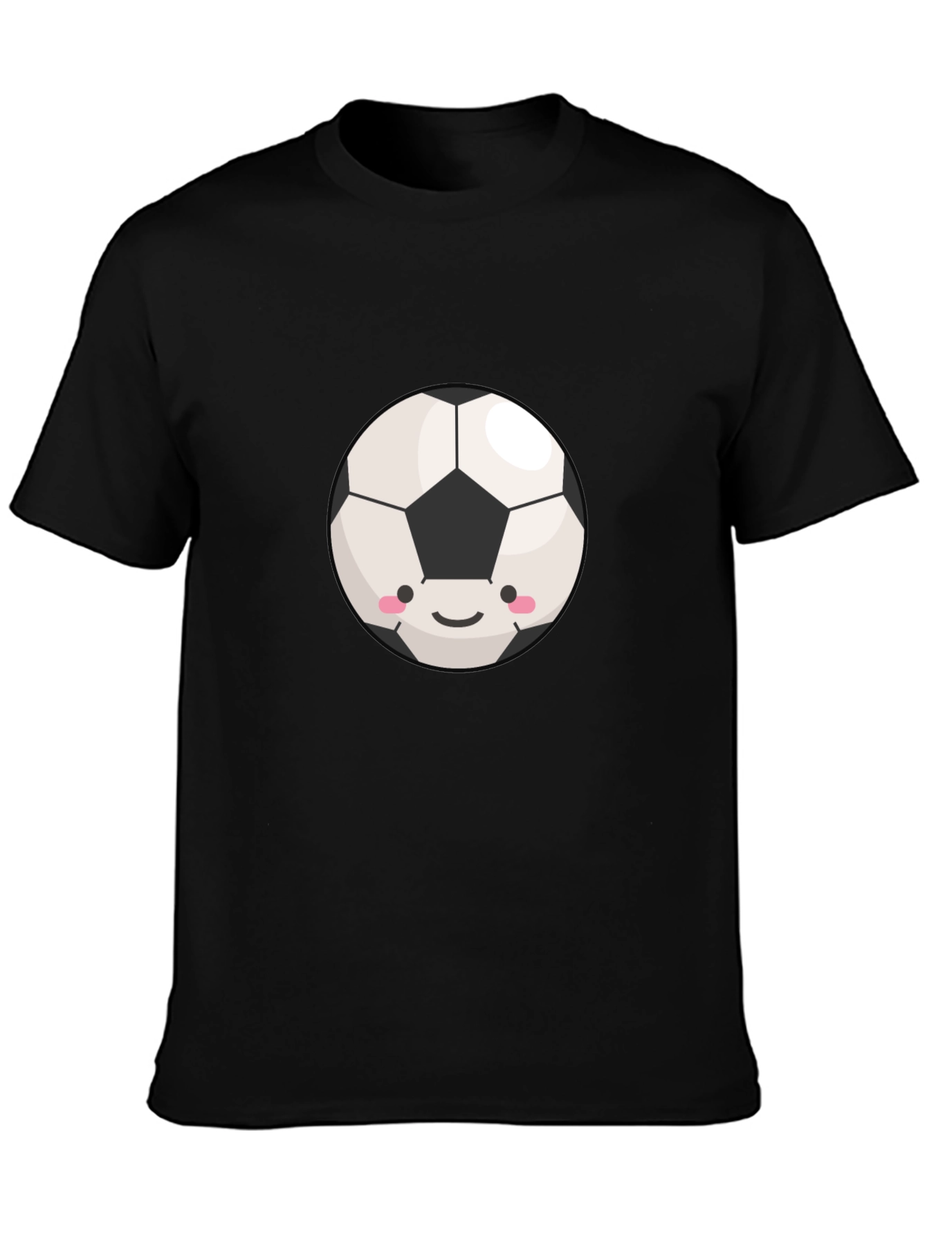 Cute Soccer Ball Graphic T-Shirt