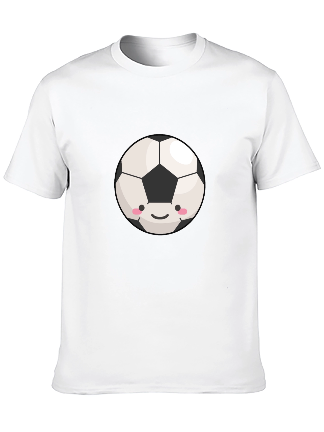 Cute Soccer Ball Graphic T-Shirt