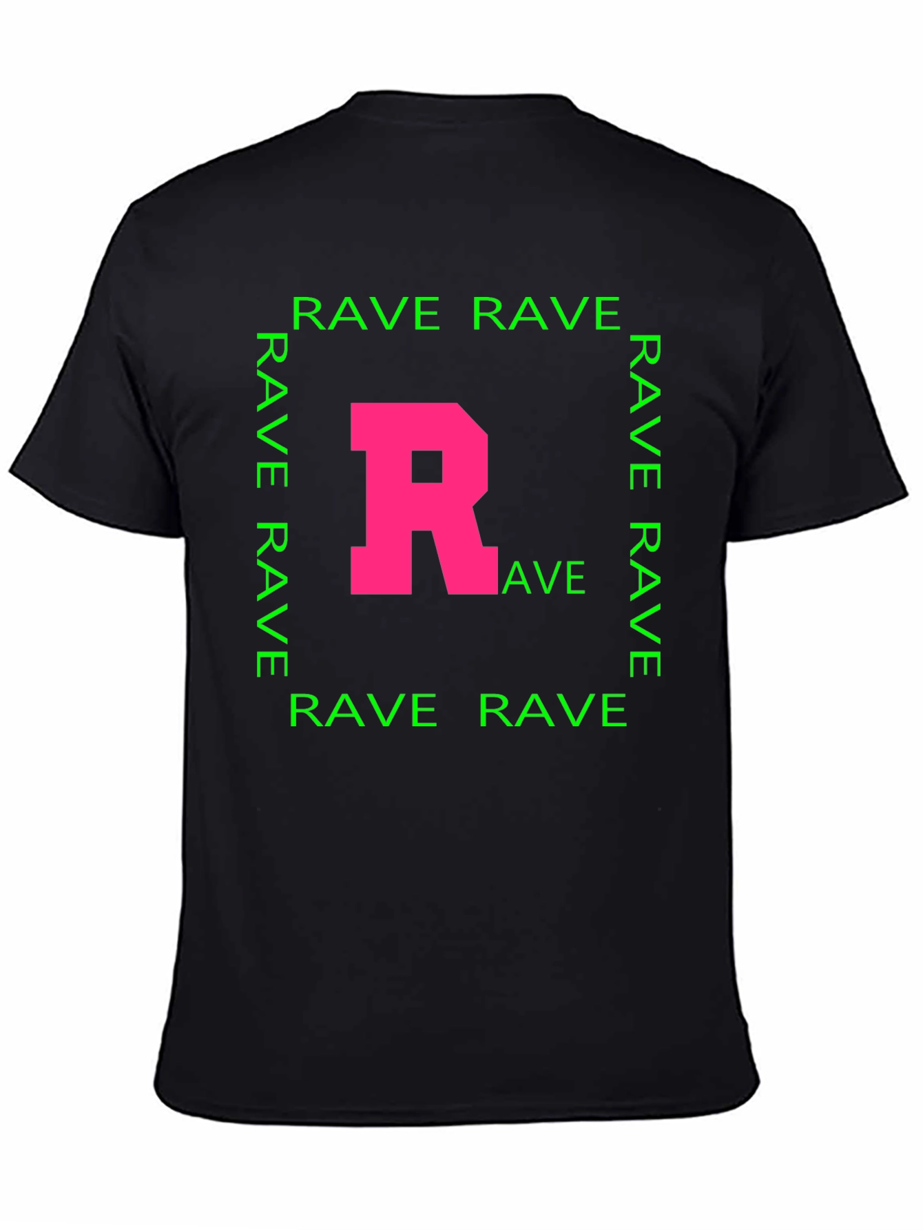 Rave T-Shirt - Pink R Green Rave