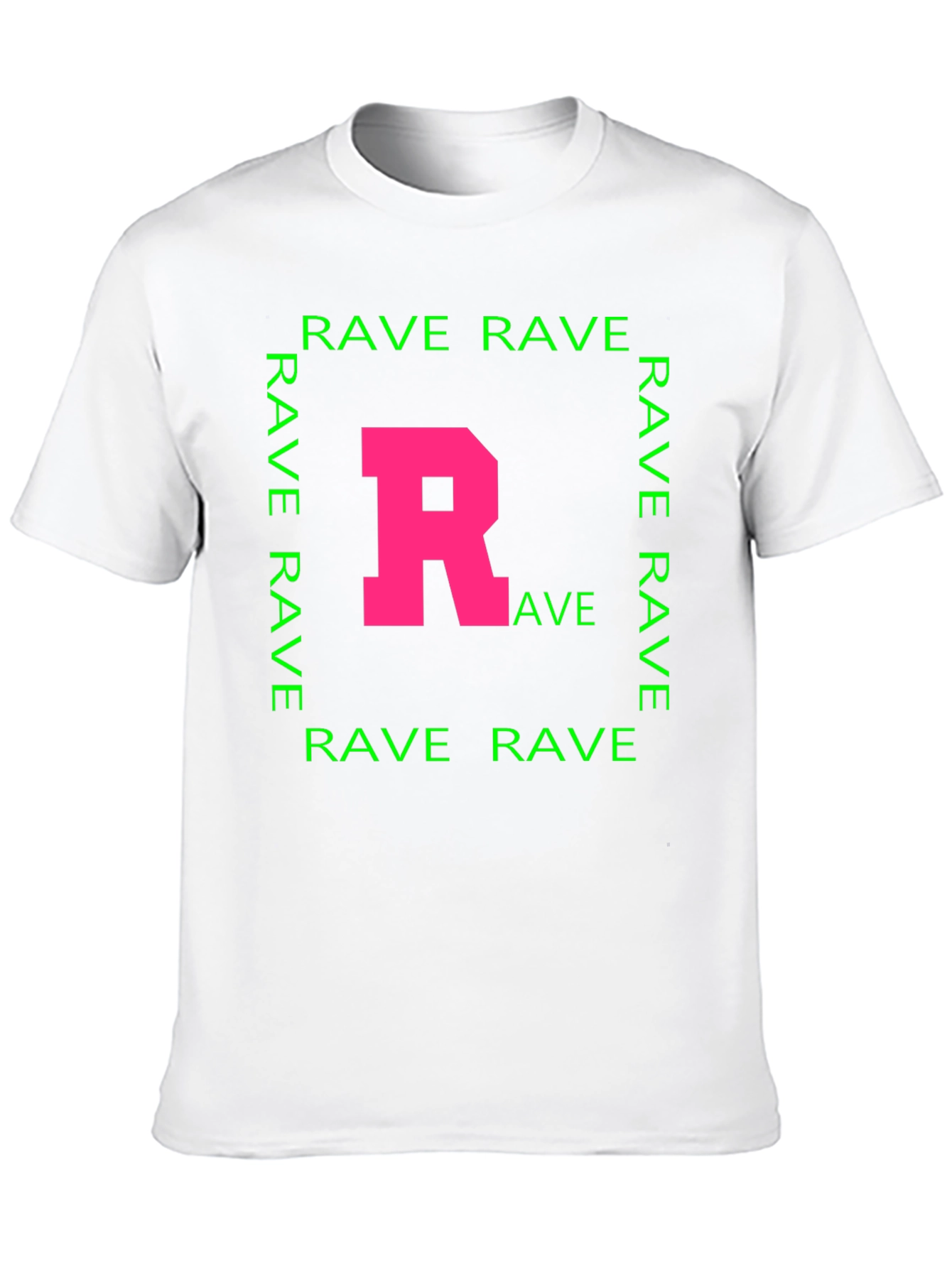 Rave T-Shirt - Pink R Green Rave