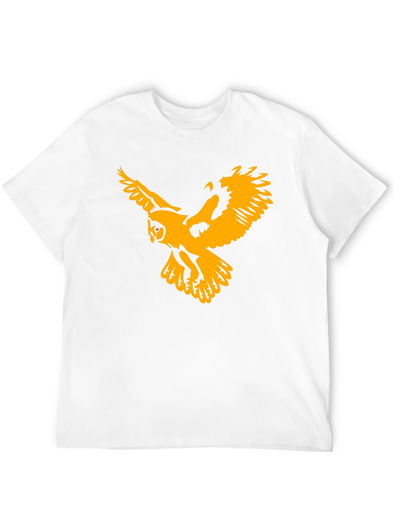 Black T-Shirt with Gold Owl Graphic