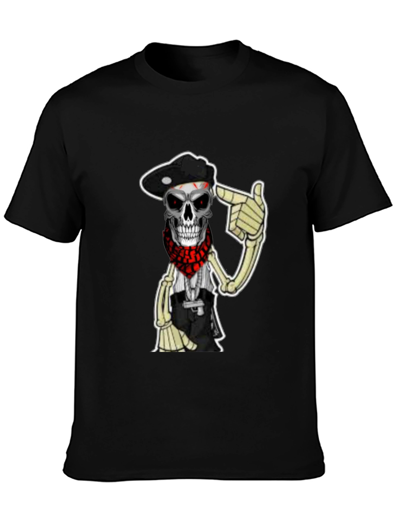 Skull Bandit Graphic T-Shirt - Classic Black Tee