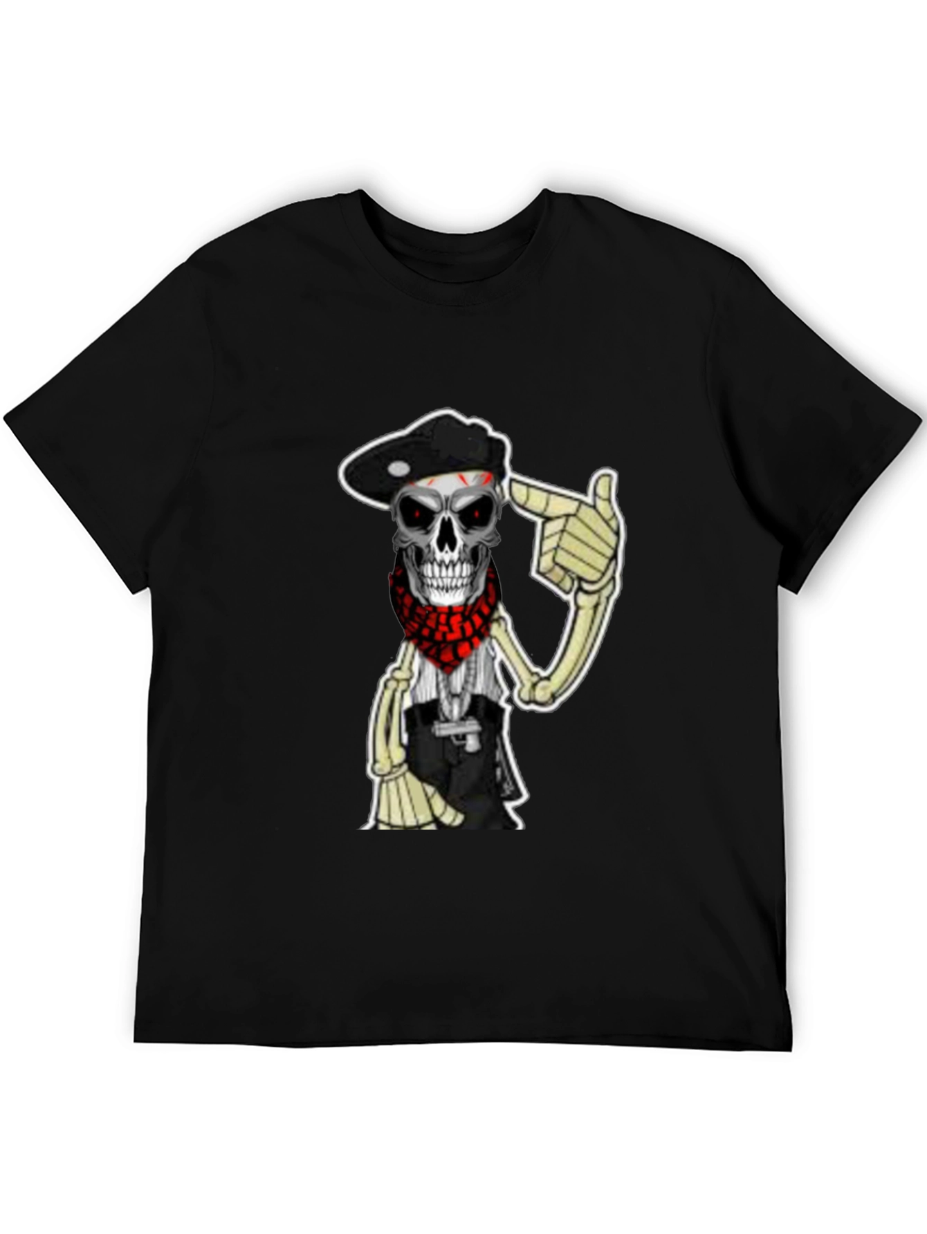 Skull Bandit Graphic T-Shirt - Classic Black Tee
