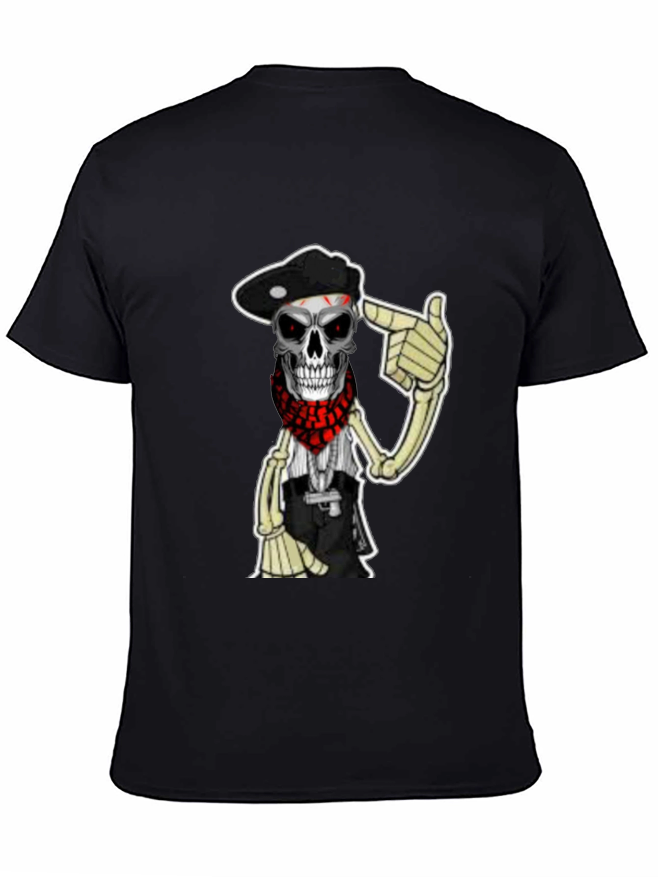 Skull Bandit Graphic T-Shirt - Classic Black Tee