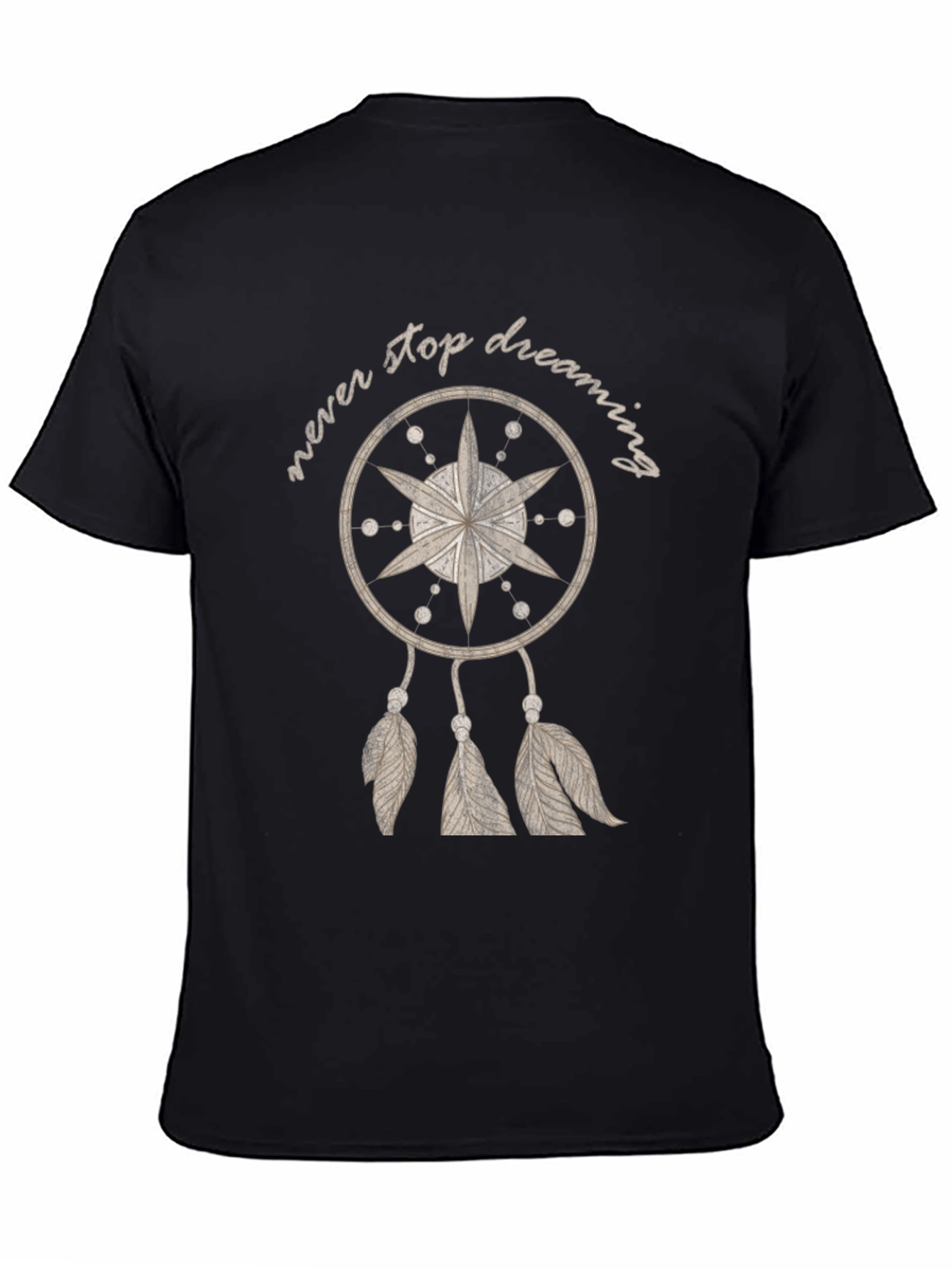 Never Stop Dreaming Tee - Dreamcatcher Design