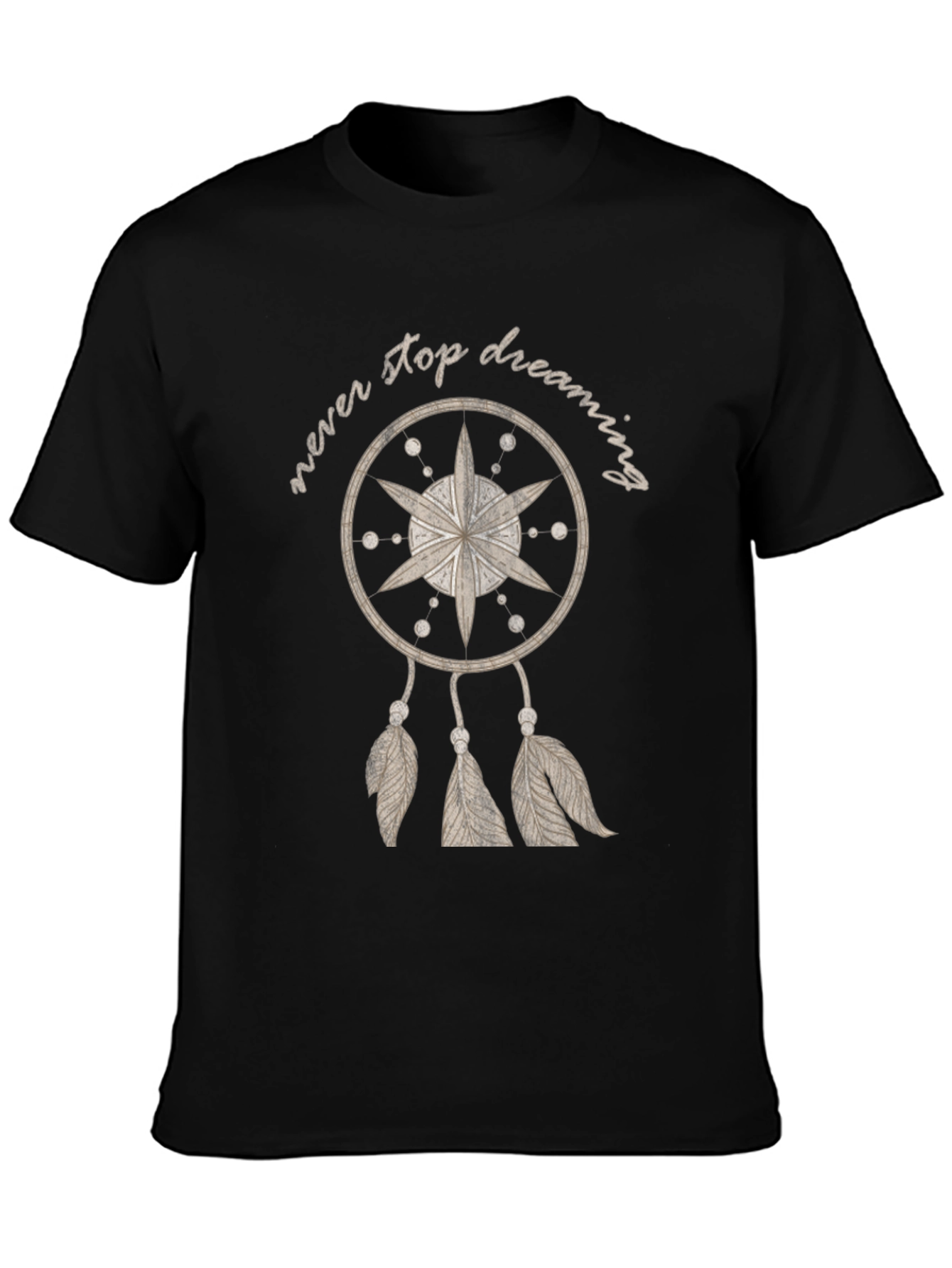 Never Stop Dreaming Tee - Dreamcatcher Design