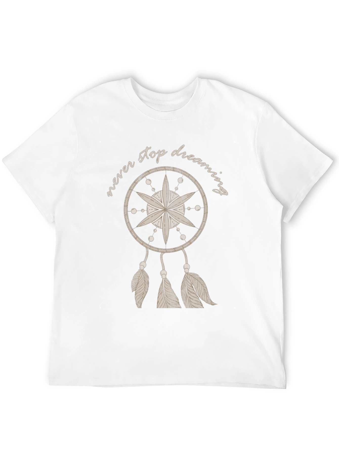Never Stop Dreaming Tee - Dreamcatcher Design