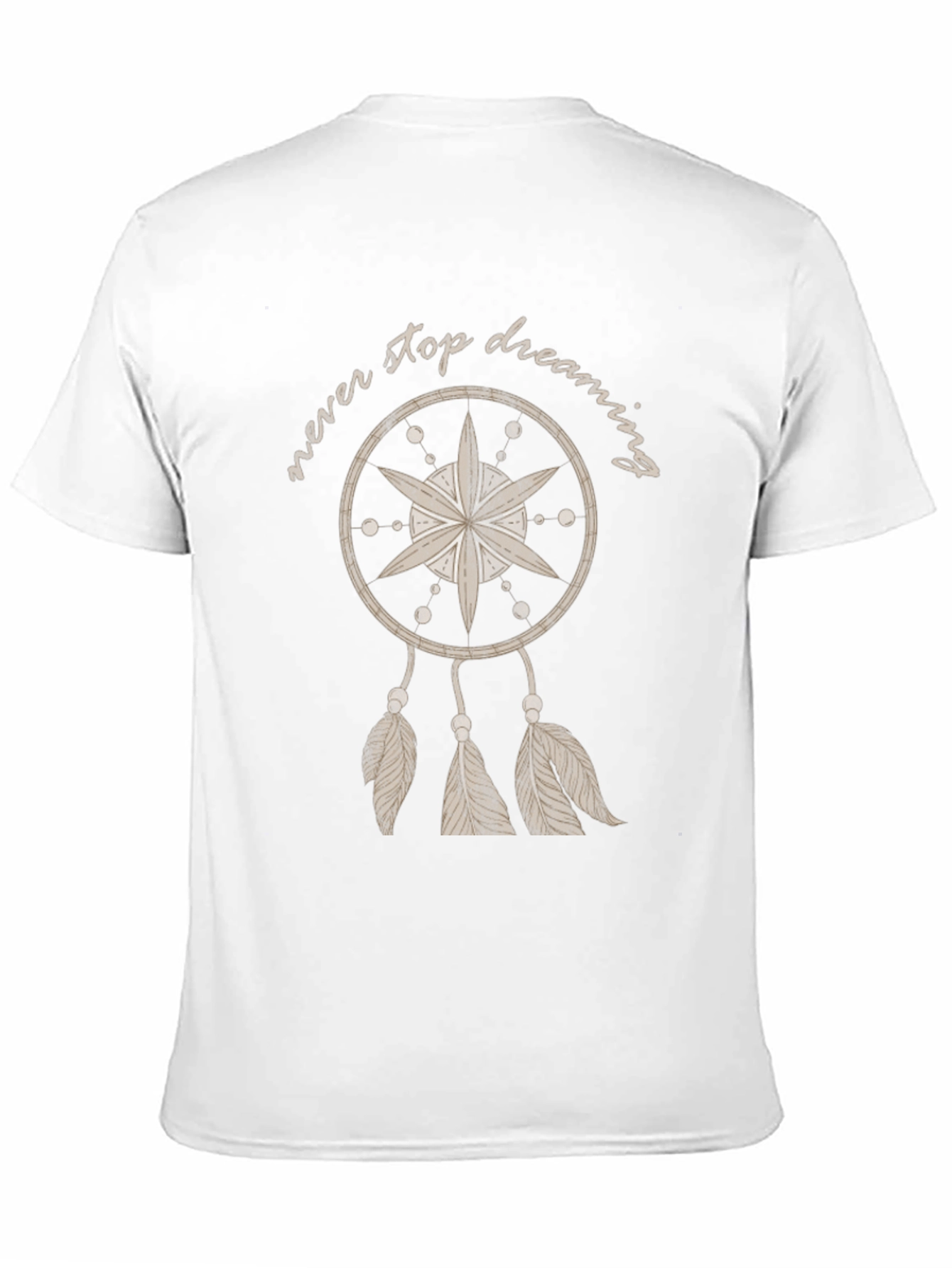 Never Stop Dreaming Tee - Dreamcatcher Design