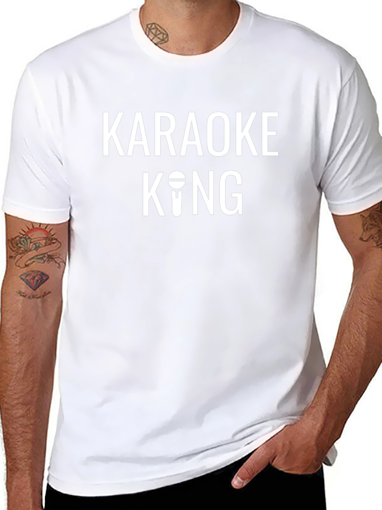 Karaoke King Black T-Shirt - Sing Your Heart Out!