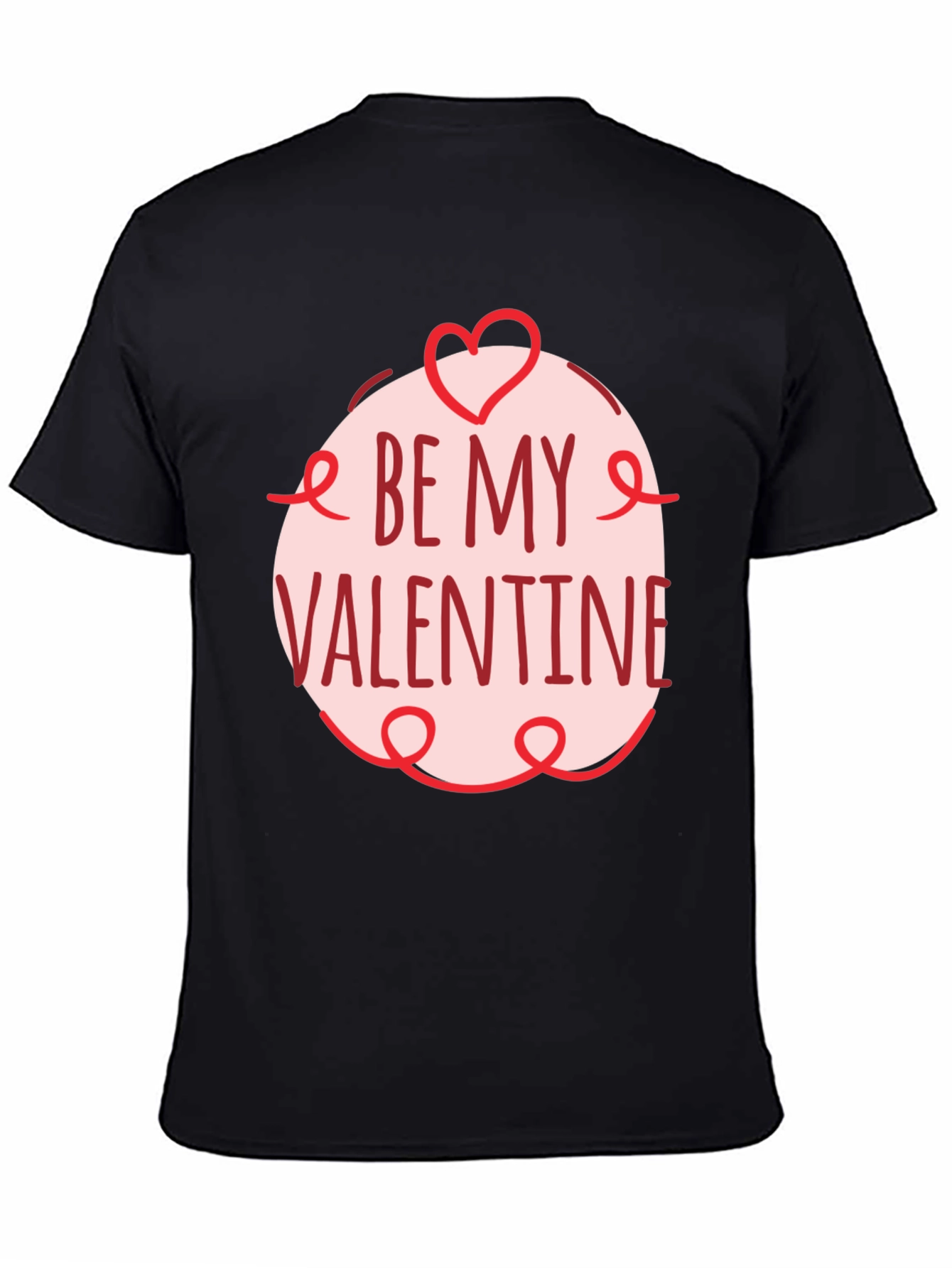 Be My Valentine Black Graphic Tee