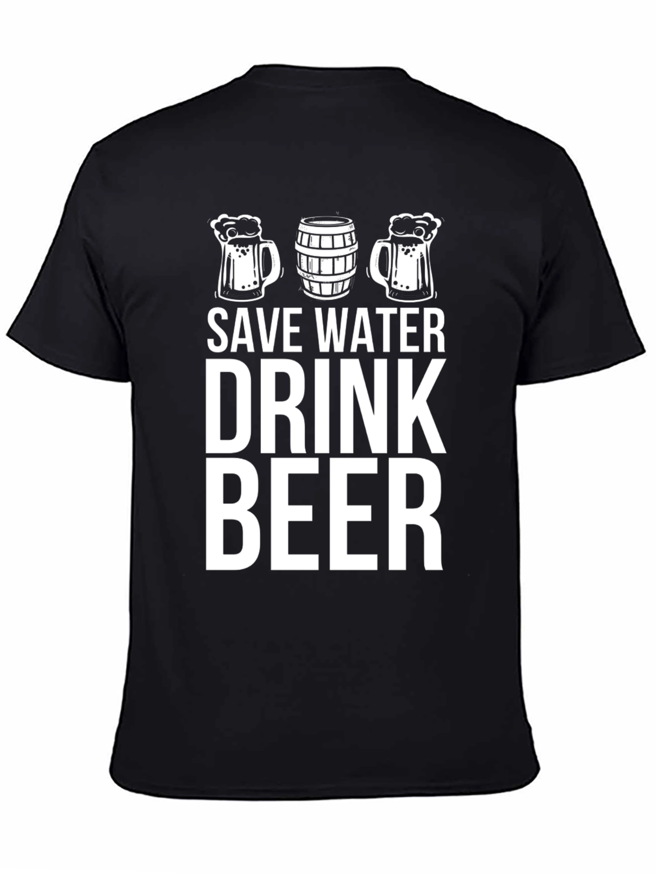 Save Water Drink Beer Graphic T-Shirt