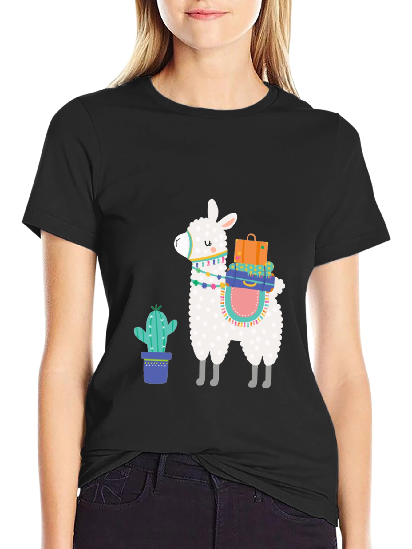 Llama & Cactus Graphic Tee