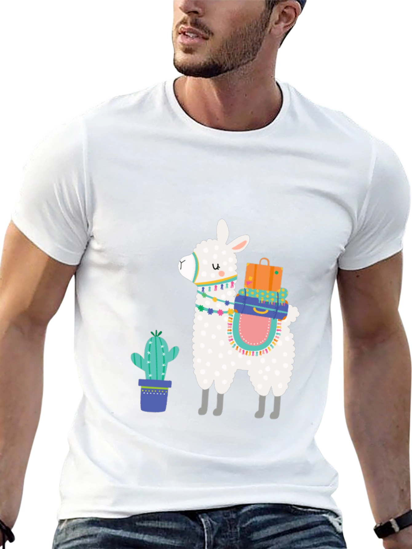 Llama & Cactus Graphic Tee