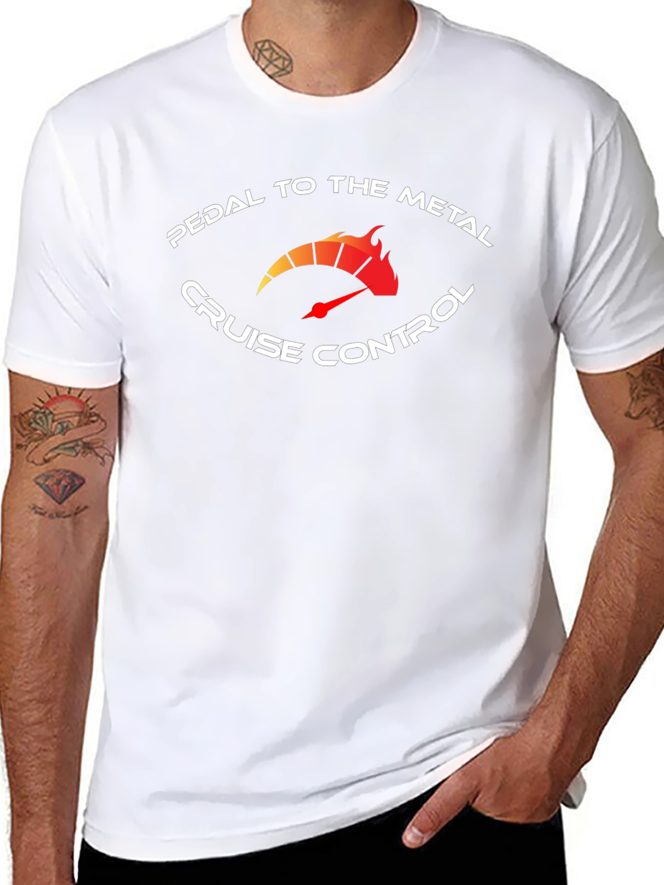 Pedal to the Metal Cruise Control Black Tee