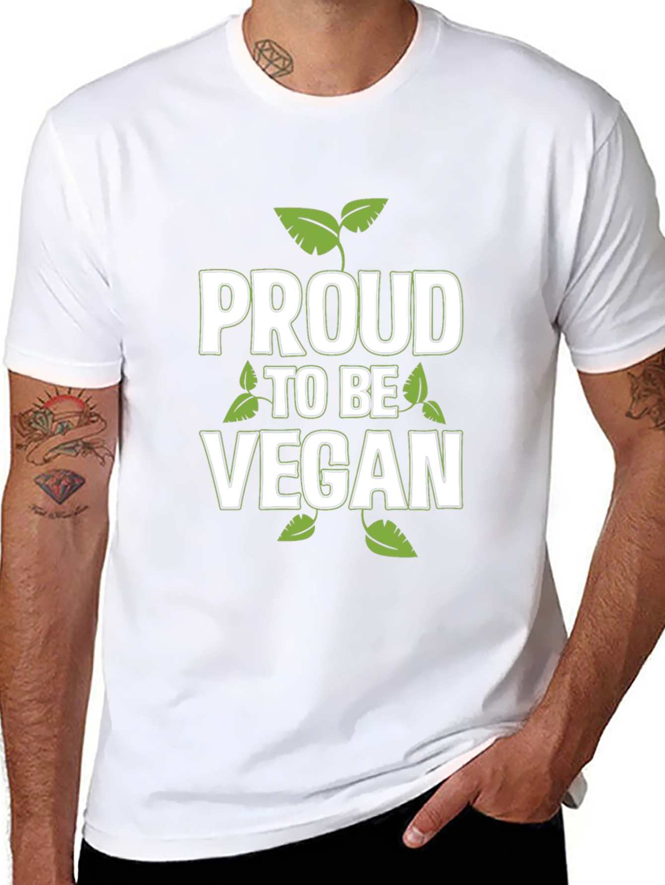 Proud to Be Vegan Black T-Shirt