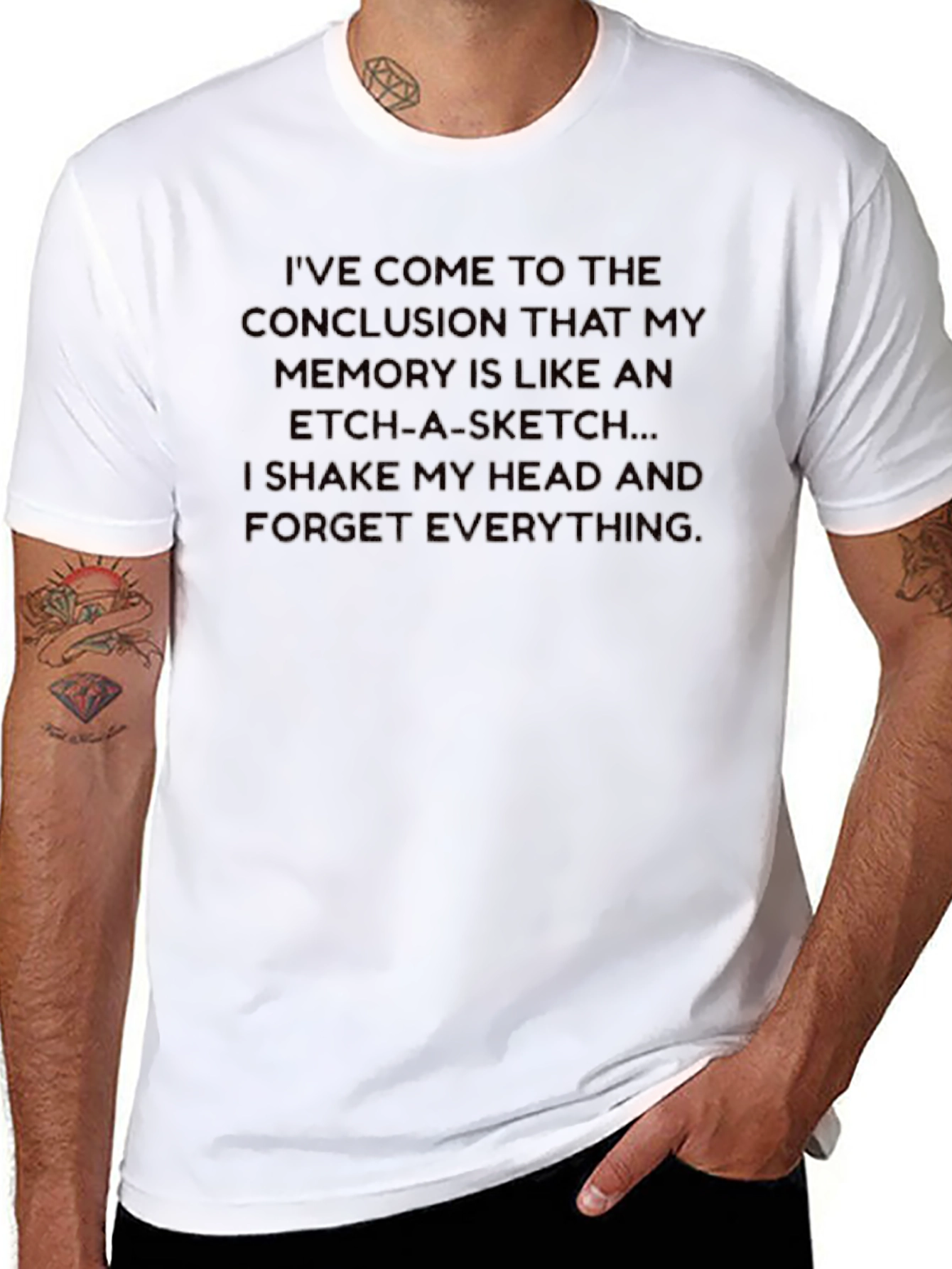 Etch-A-Sketch Memory Graphic Tee - Funny Novelty Shirt