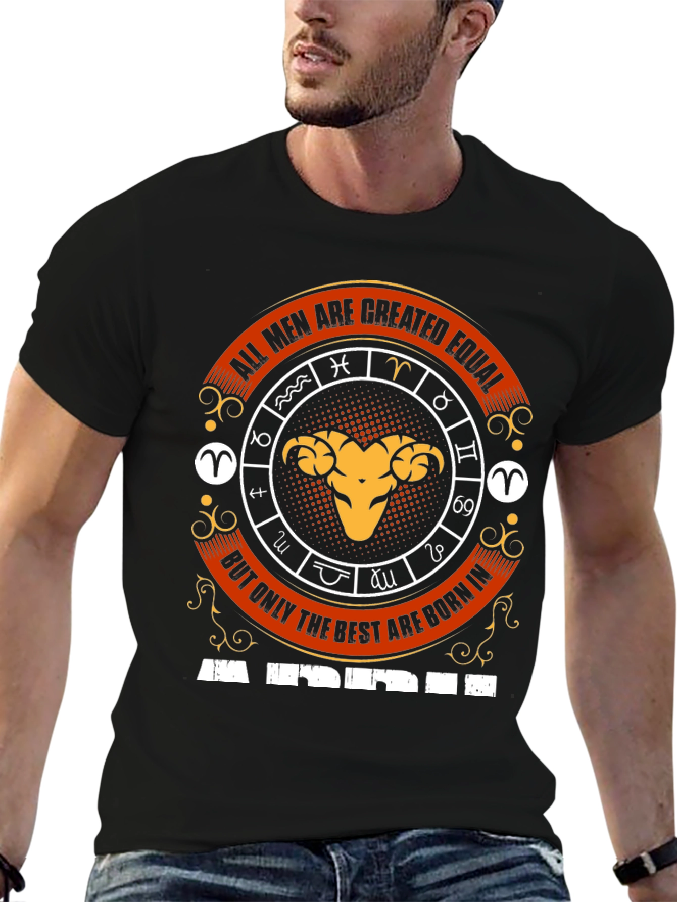Aries Zodiac T-Shirt - All Men Are Created Equal