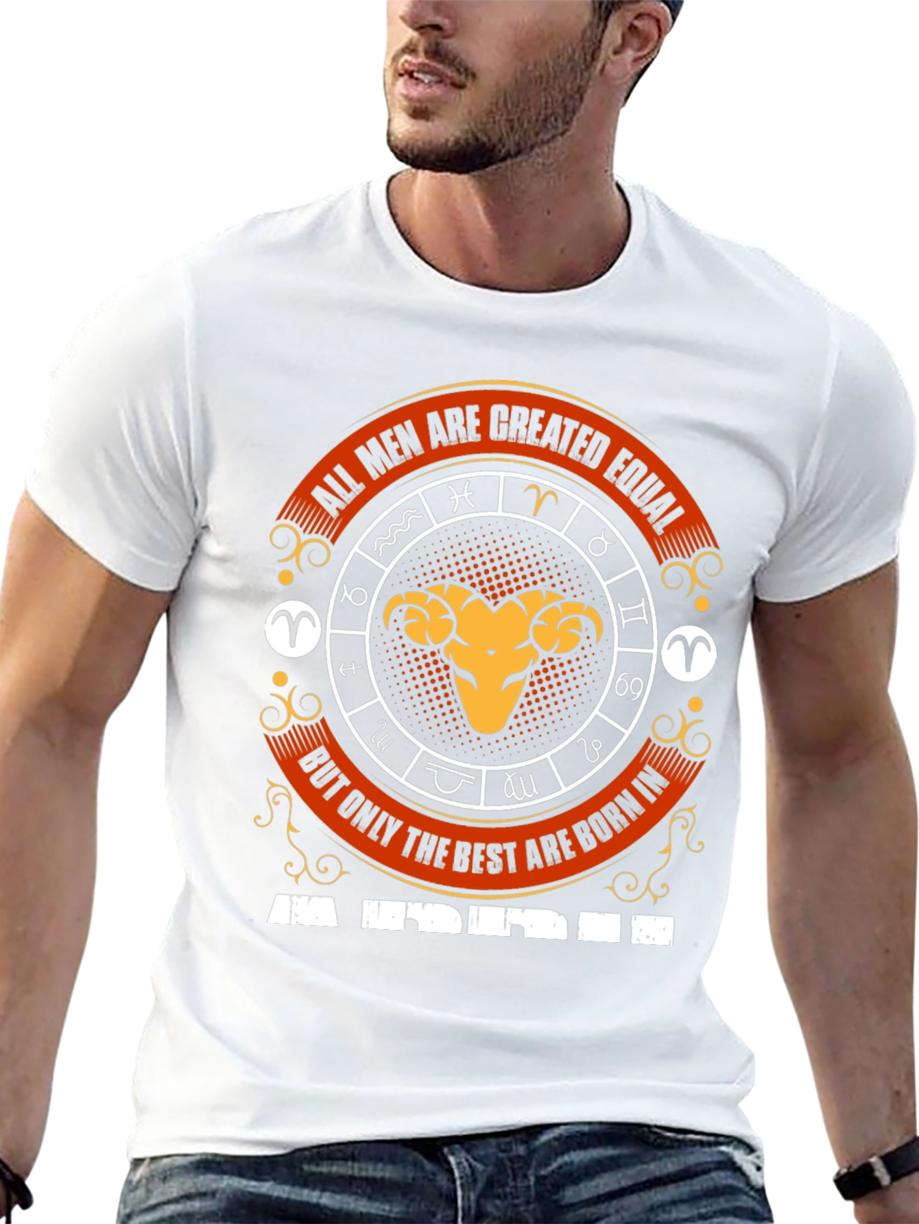 Aries Zodiac T-Shirt - All Men Are Created Equal