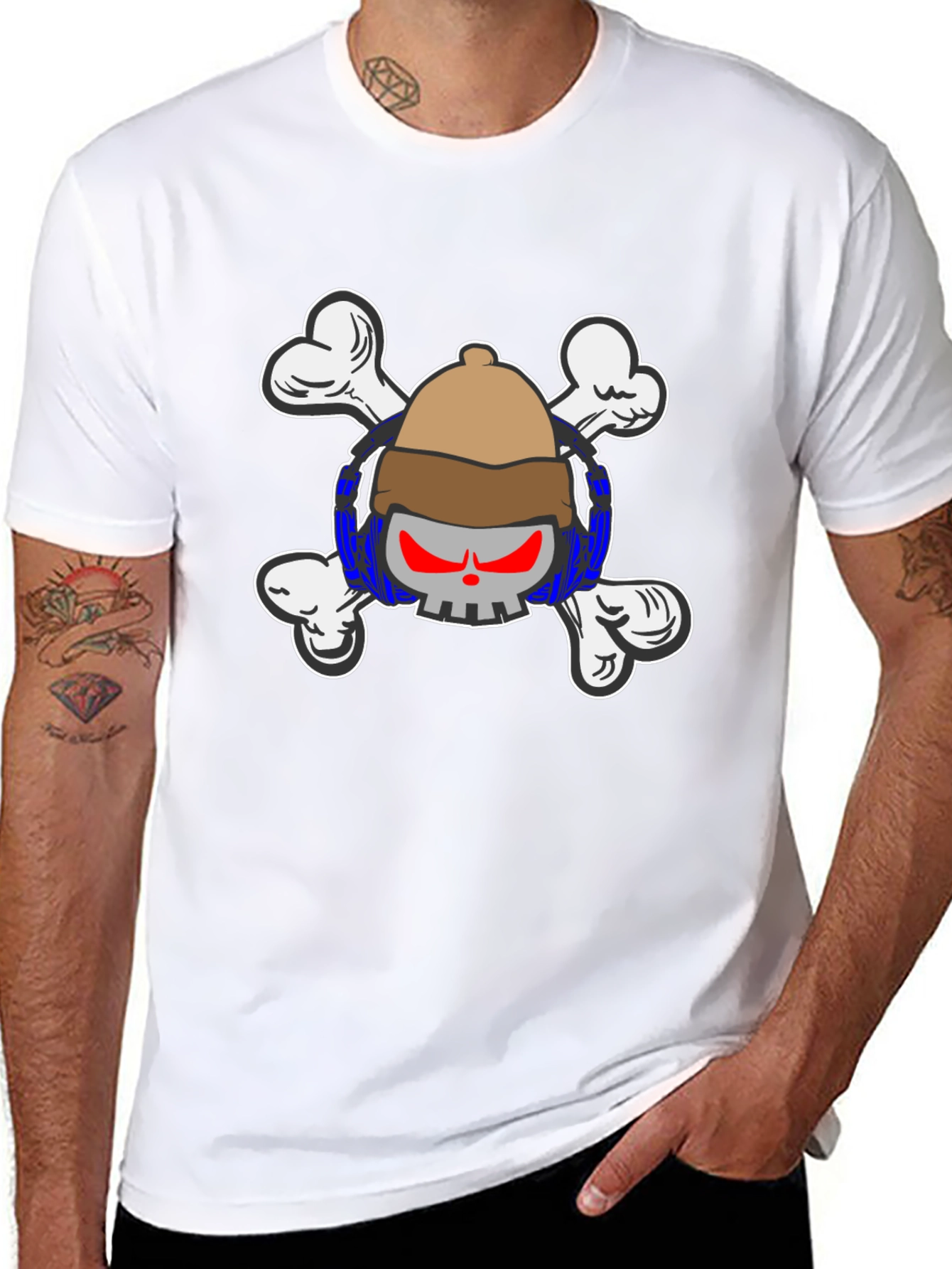 Skull & Crossbones T-Shirt - Pirate Design