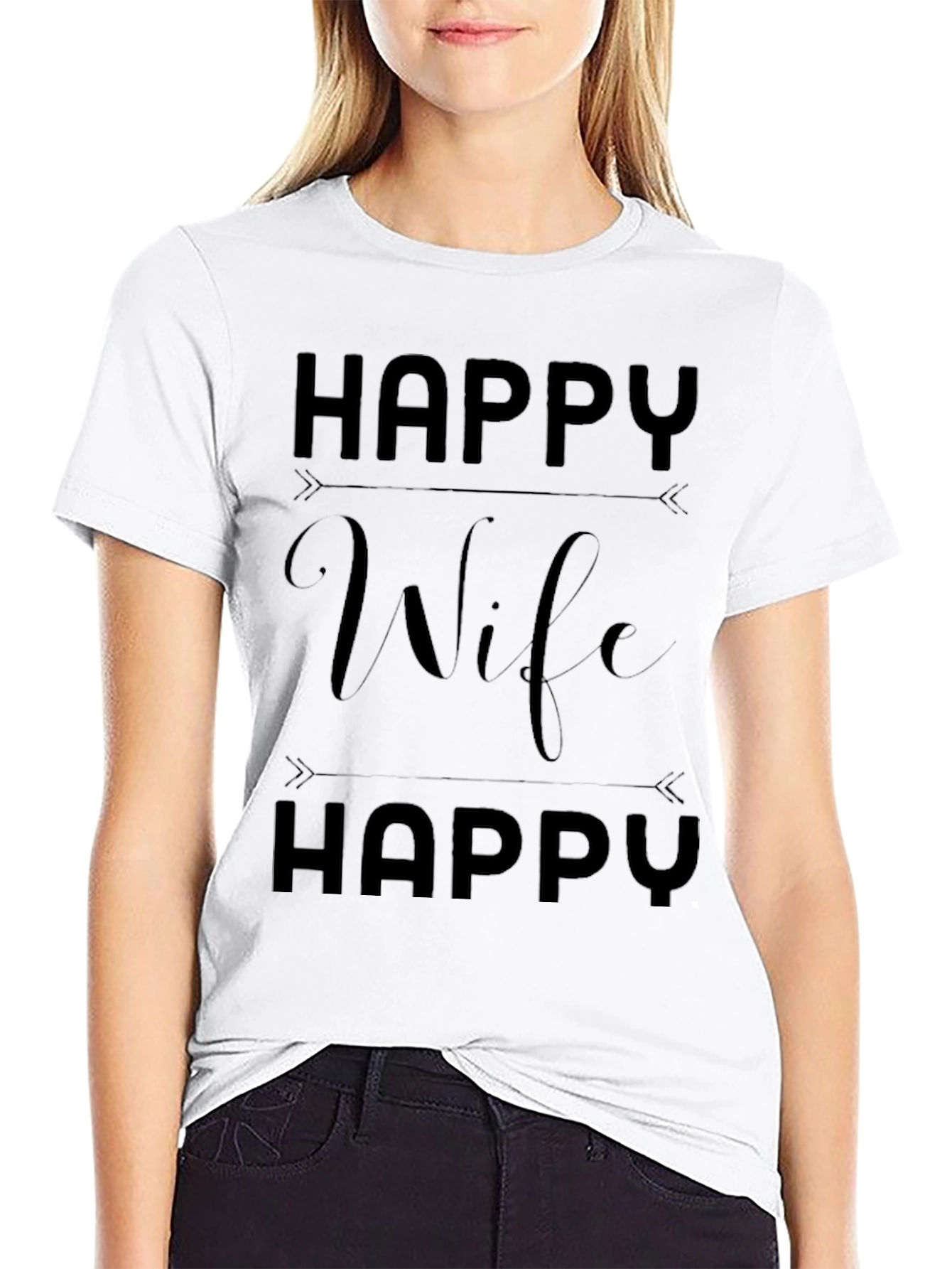 Happy Wife Happy Life T-Shirt | Casual Tee