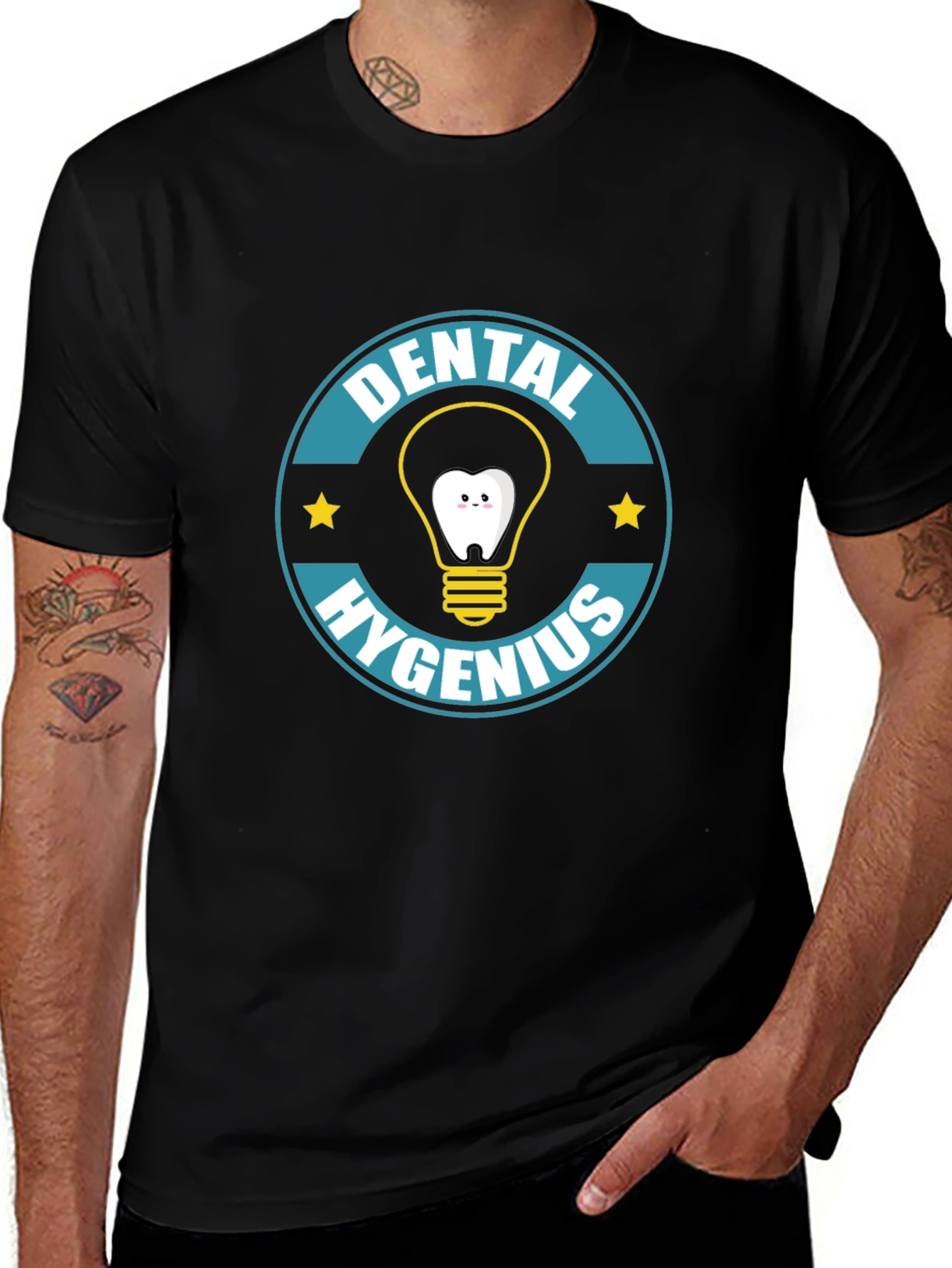 Dental Hygenius Graphic T-Shirt - Black