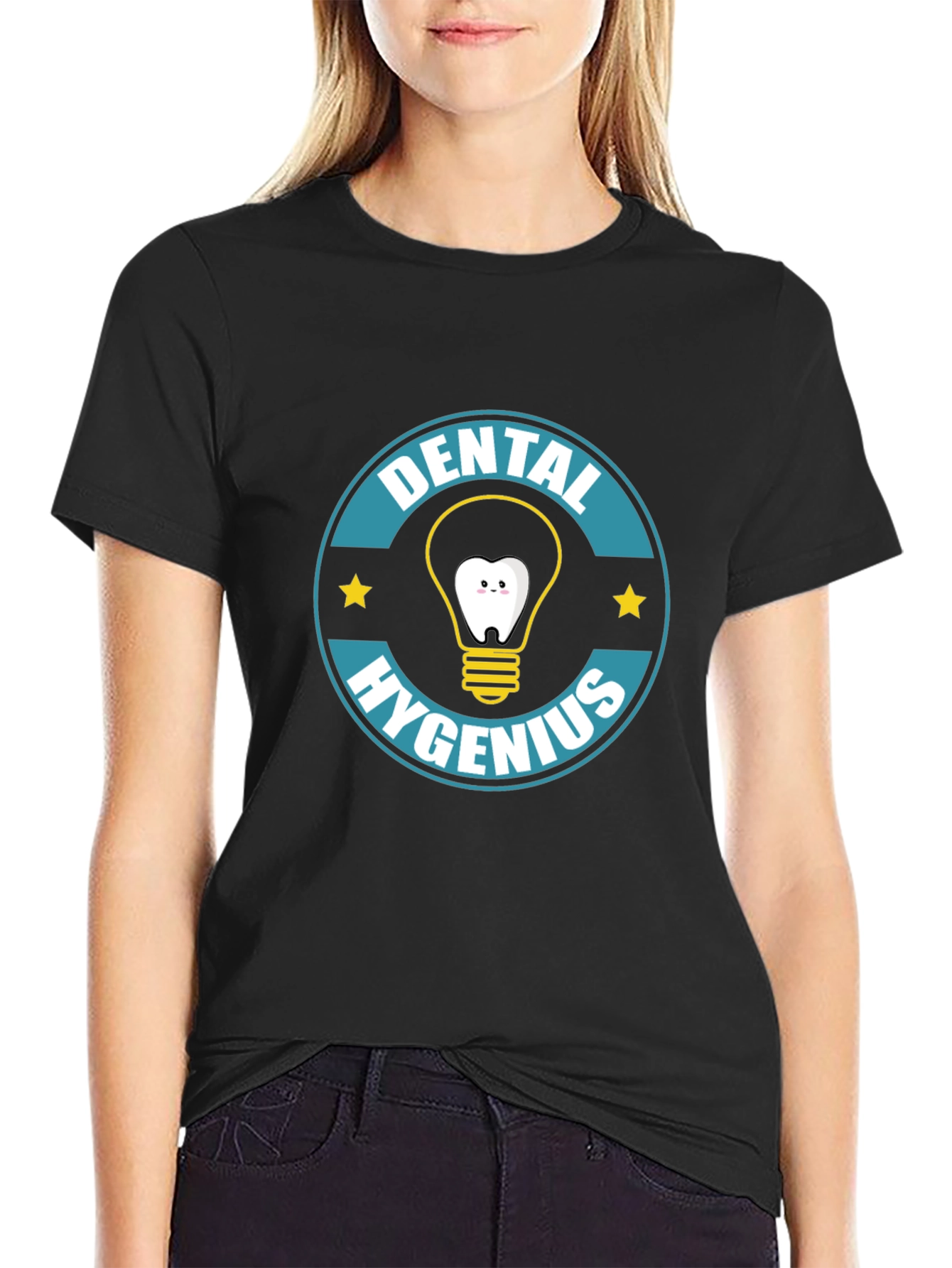 Dental Hygenius Graphic T-Shirt - Black